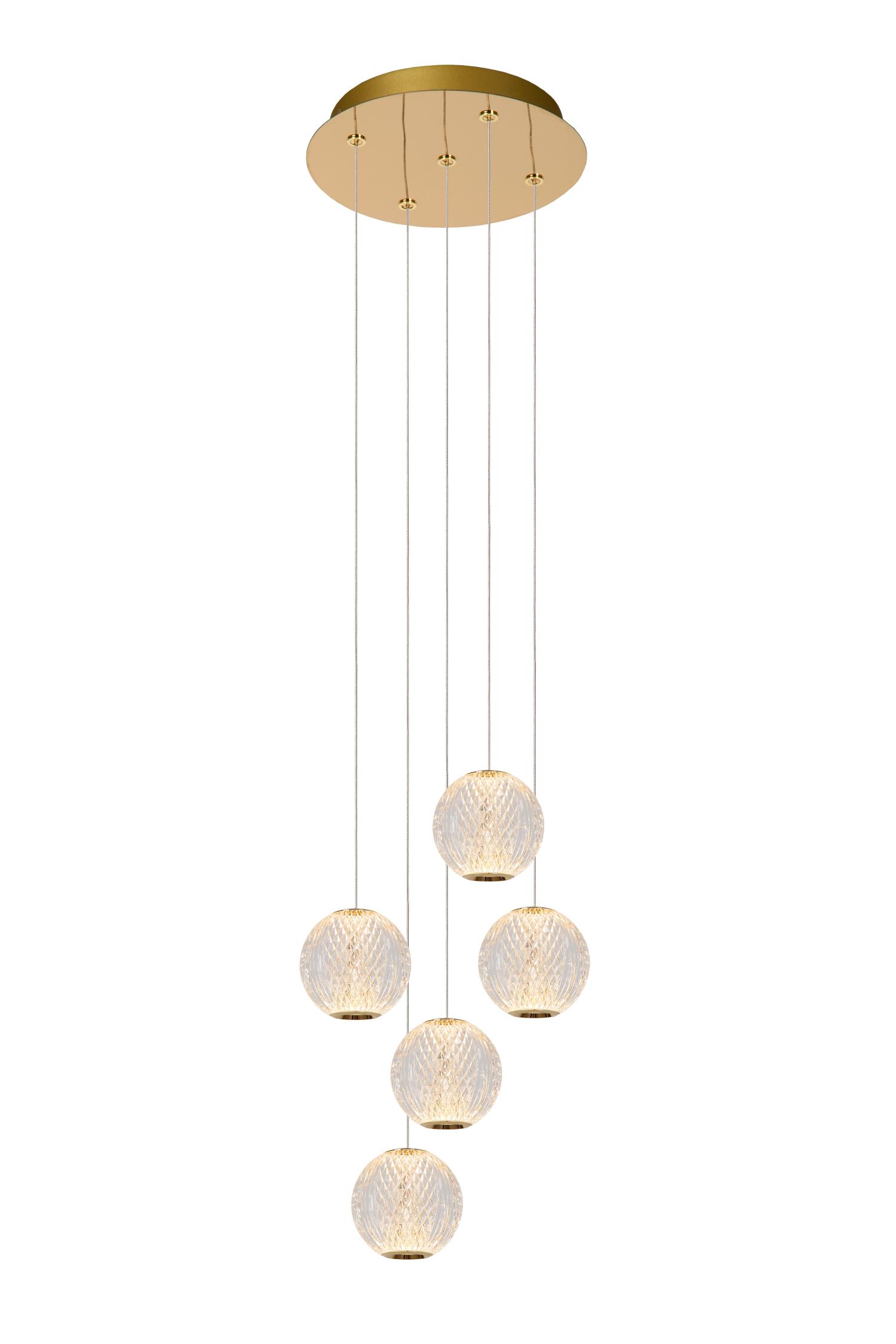 Cintra Ceiling Lights - Polished Gold/Frosted Glass