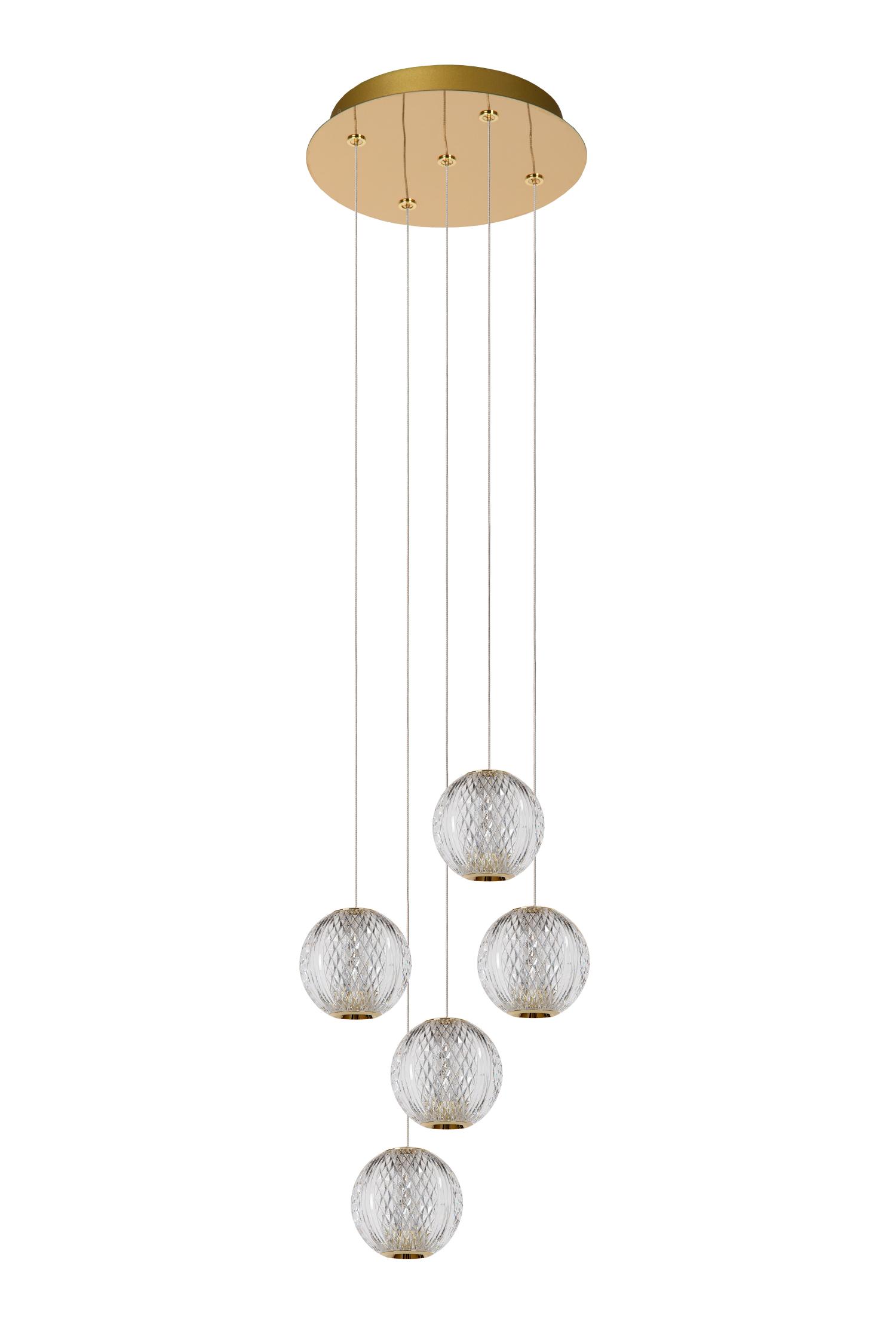 Cintra Ceiling Lights - Polished Gold/Frosted Glass