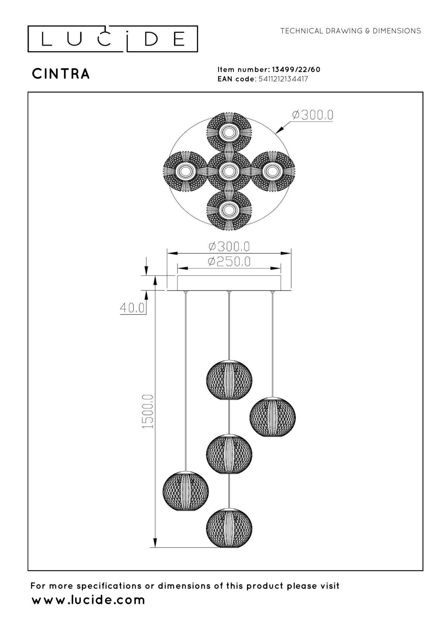 Cintra Ceiling Lights - Polished Gold/Frosted Glass