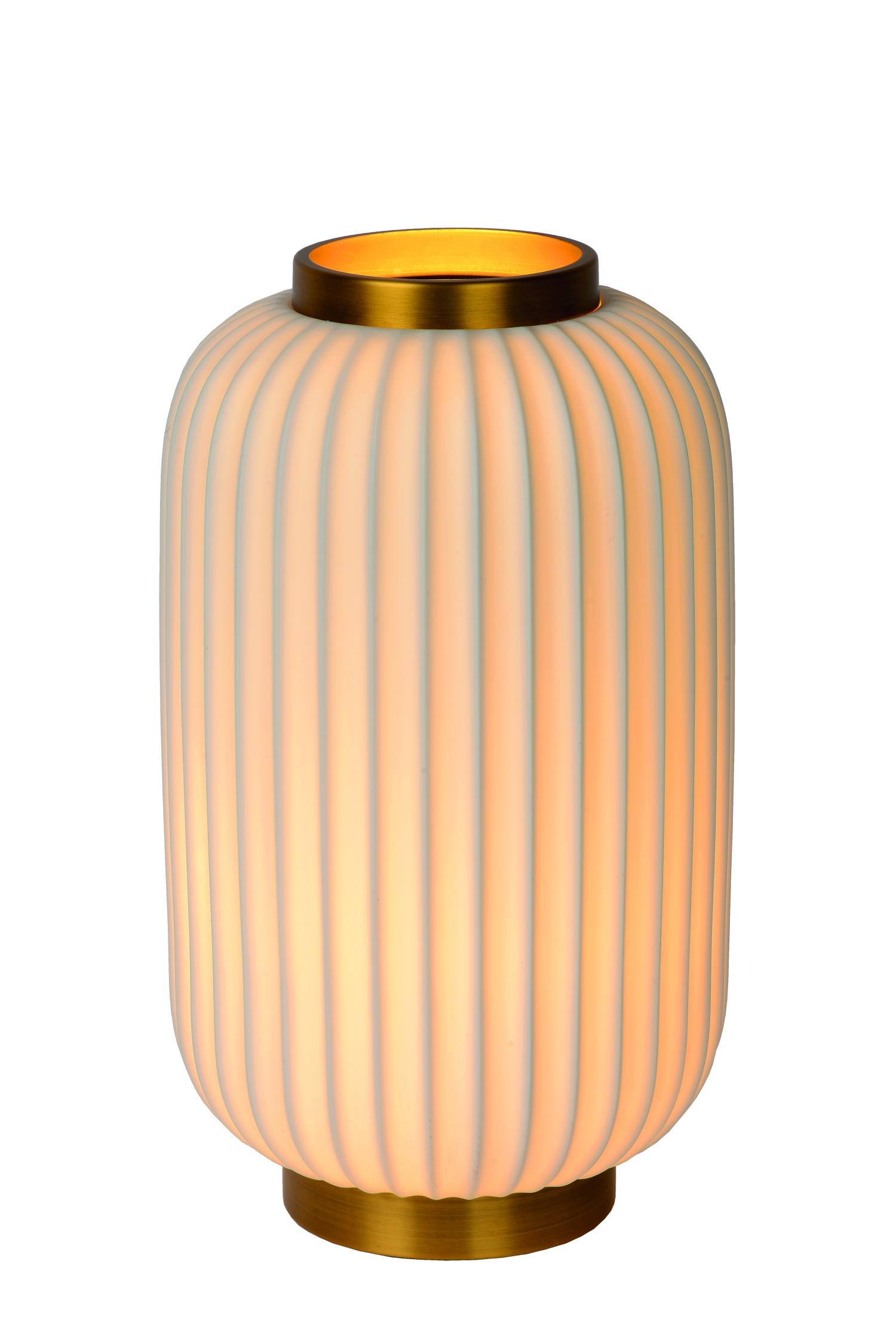 Gosse Table Lamp - Brushed Gold/White