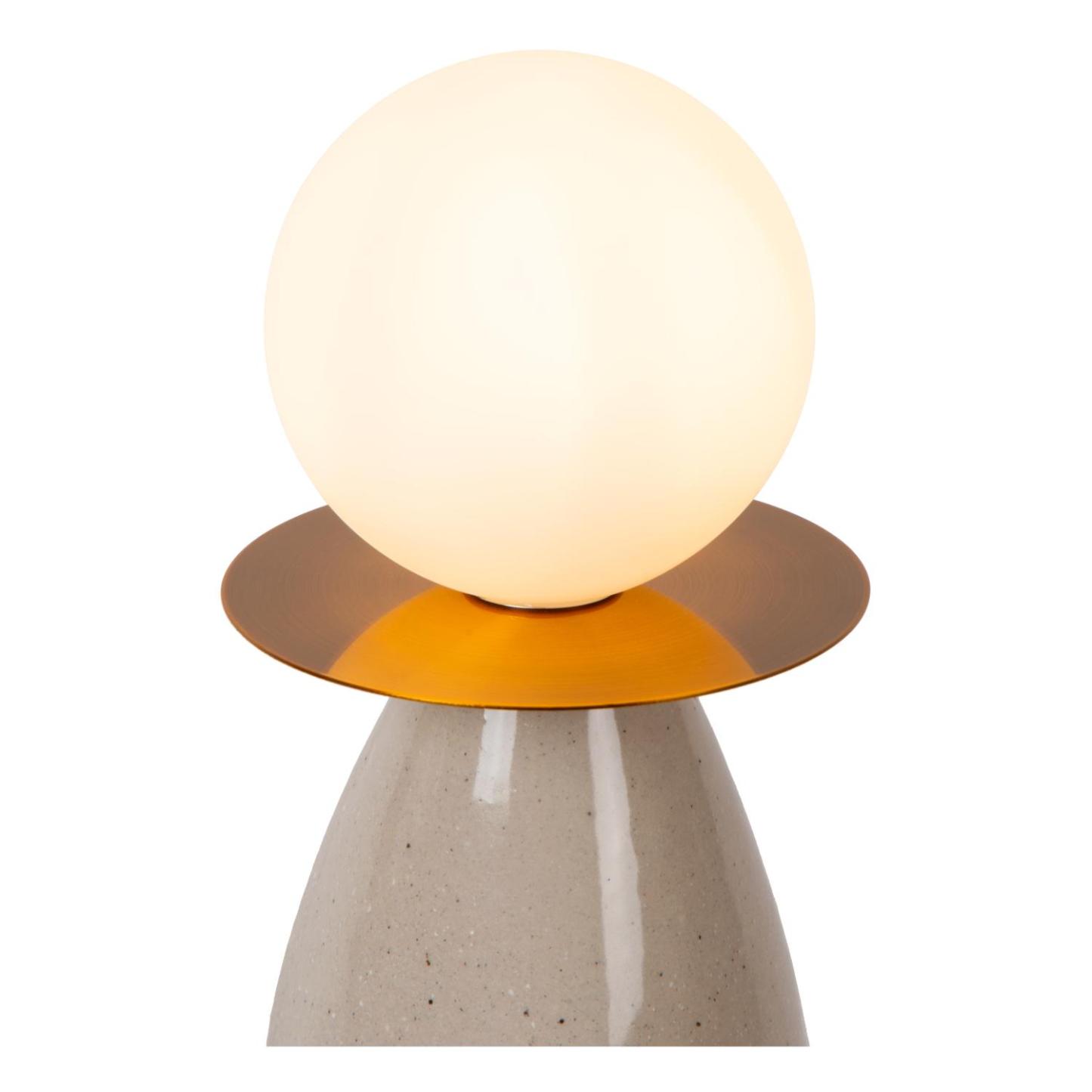 Figaro Table Lamp - Grey/Opal