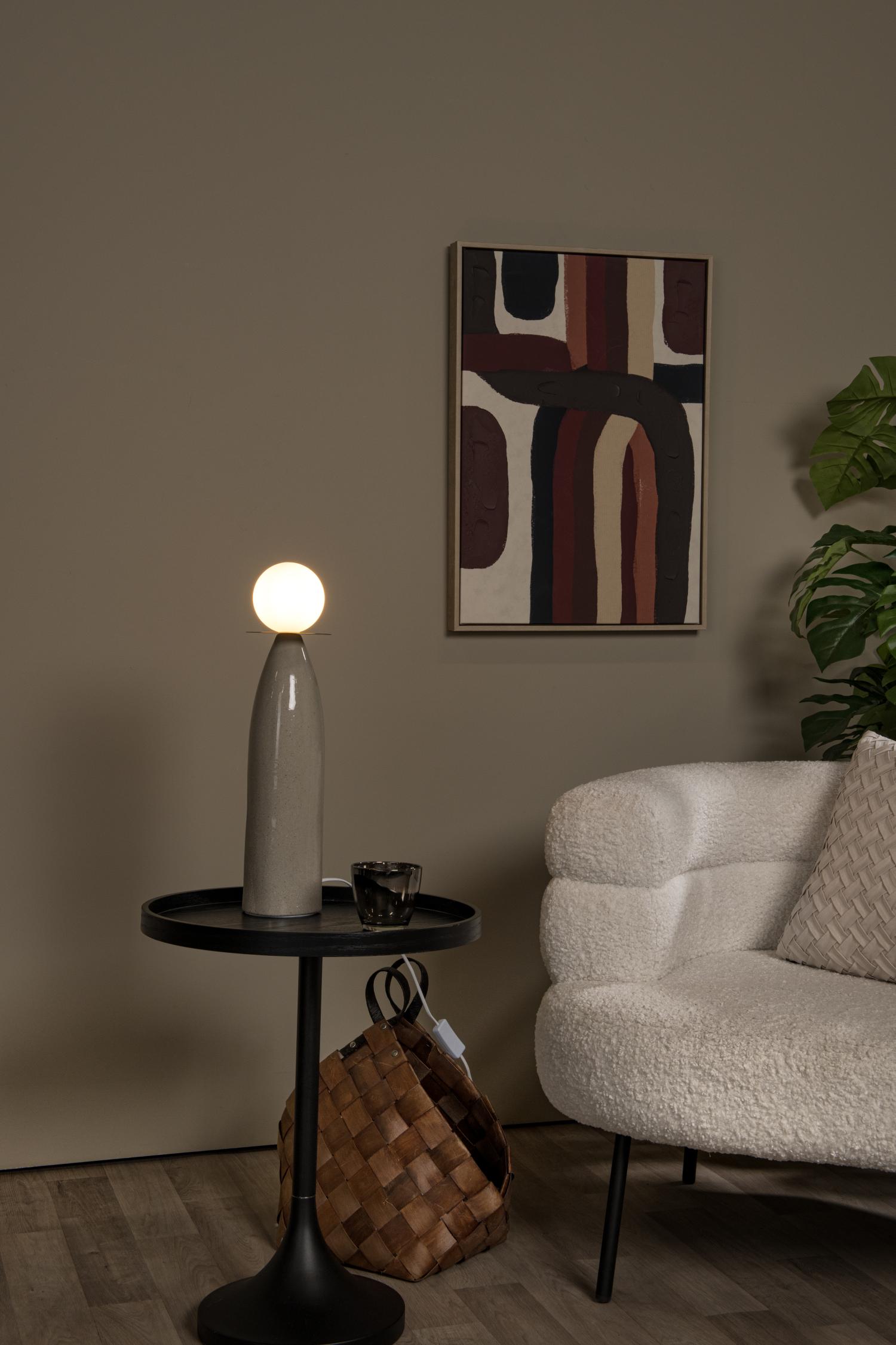 Figaro Table Lamp - Grey/Opal