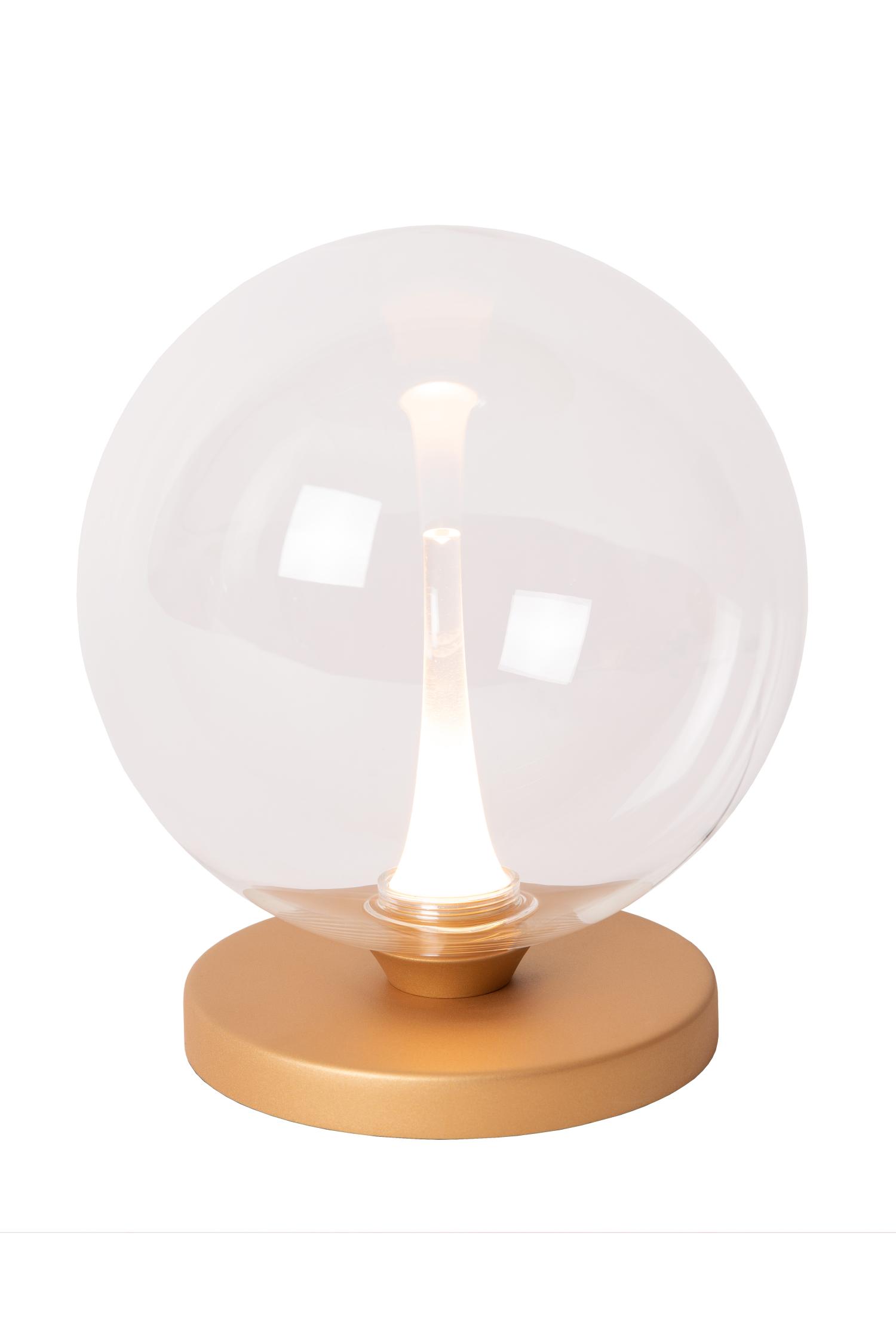 Gisela Table Lamp - Matt Gold/Clear Glass