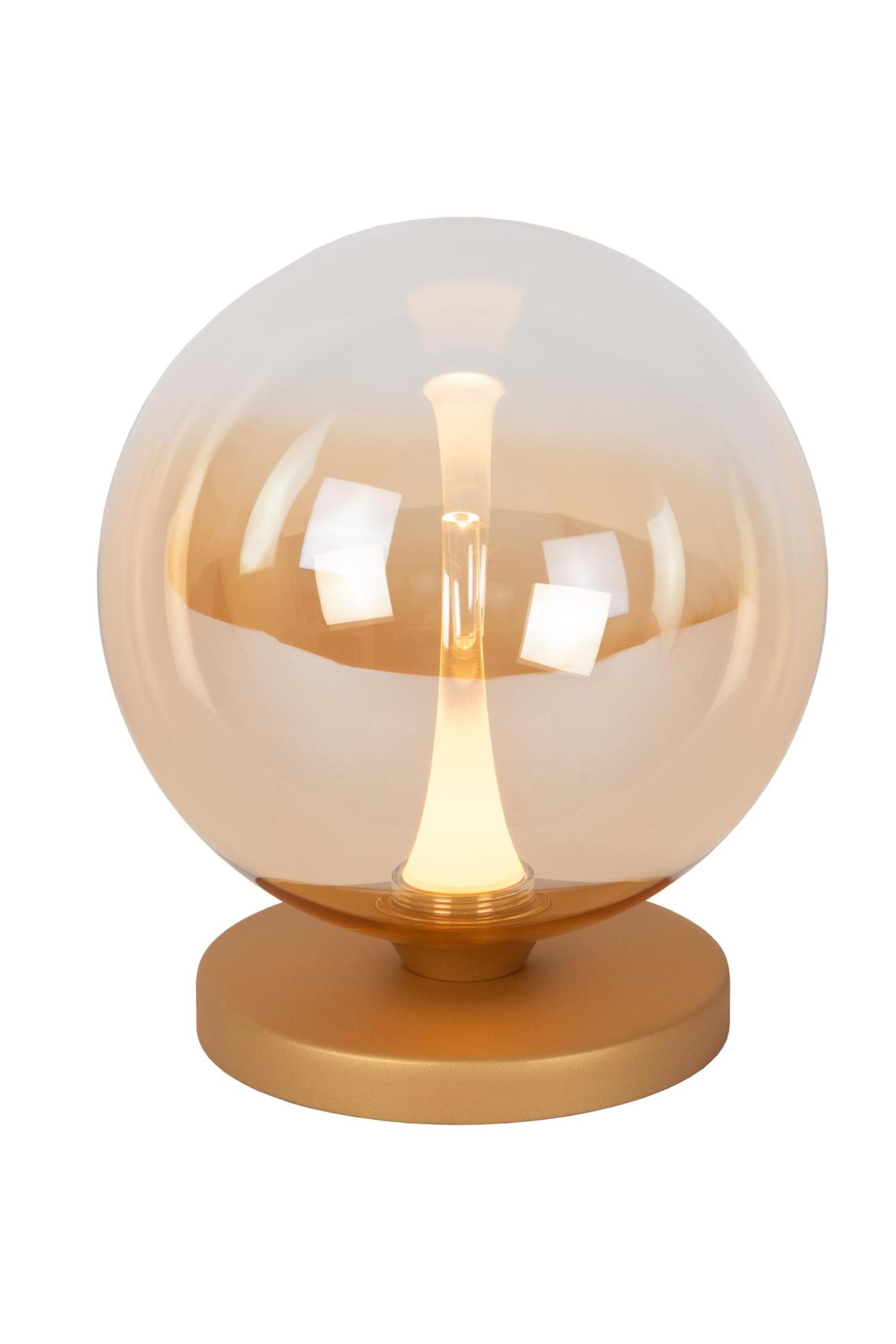 Gisela Table Lamp - Matt Gold/Clear Glass