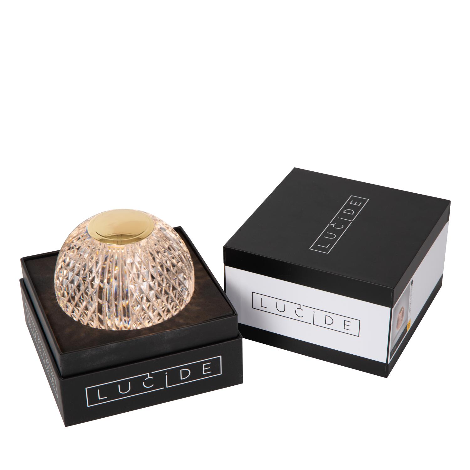 Cintra Table Lamp - Polished Gold/Frosted Glass