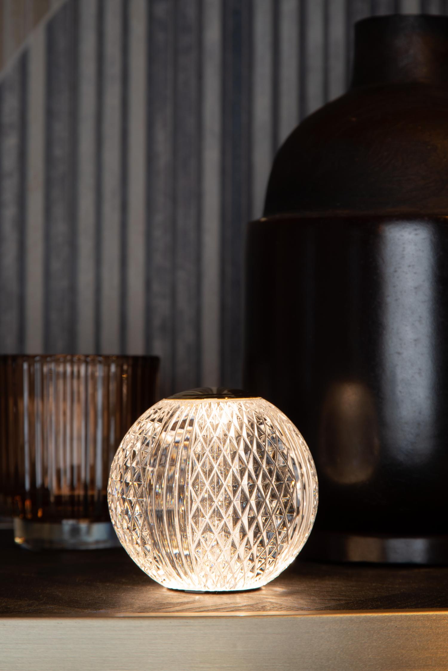 Cintra Table Lamp - Polished Gold/Frosted Glass