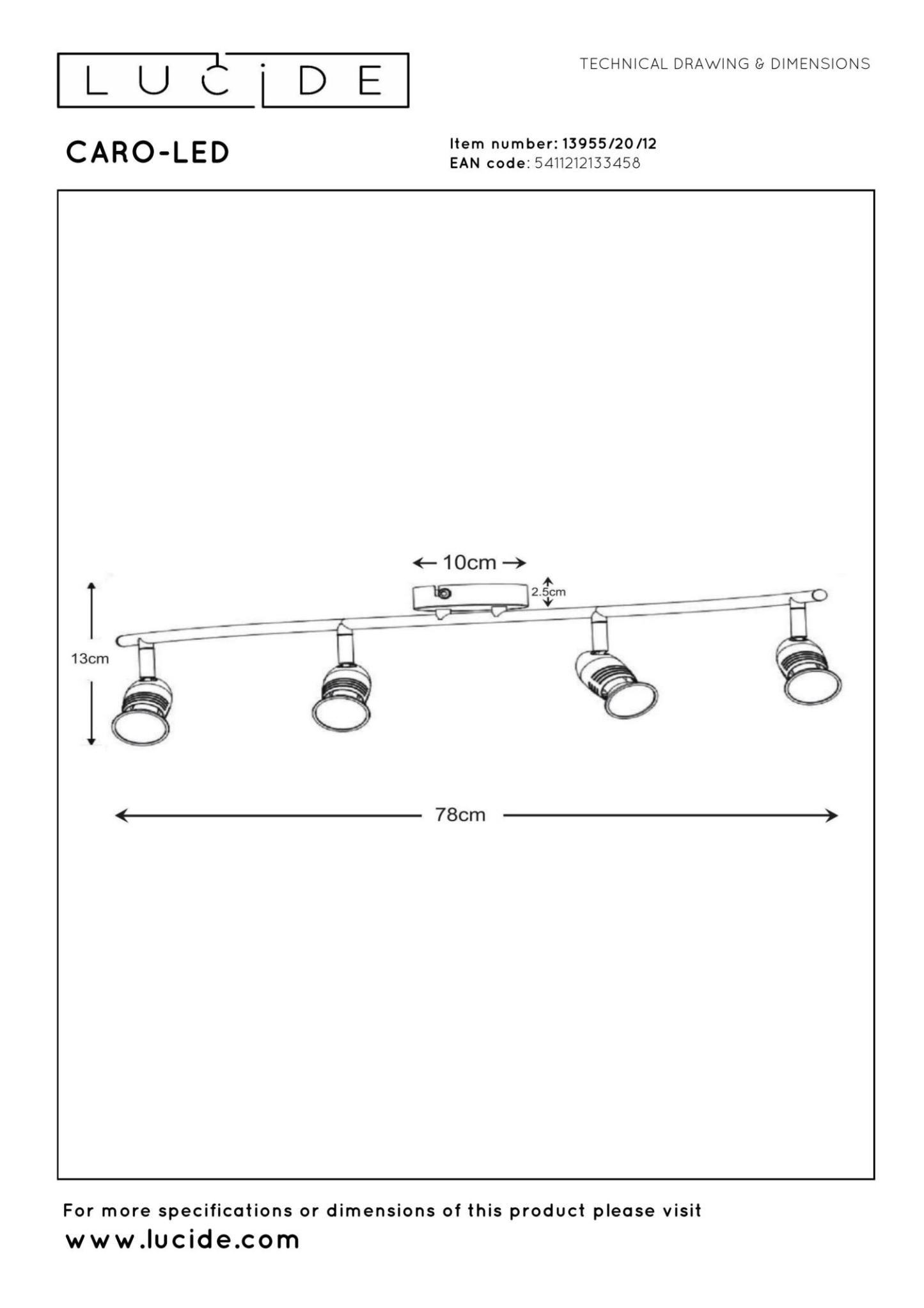 Caro Ceiling Lights - Satin Chrome