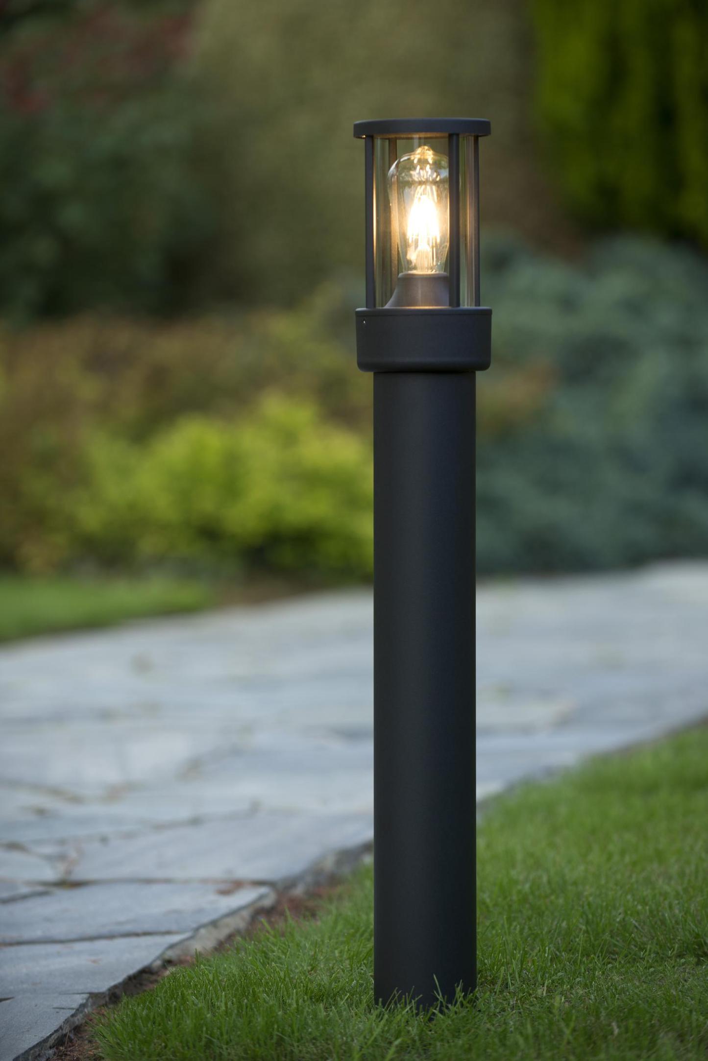 Lori Outdoor Lights - Anthracite/Clear Glass