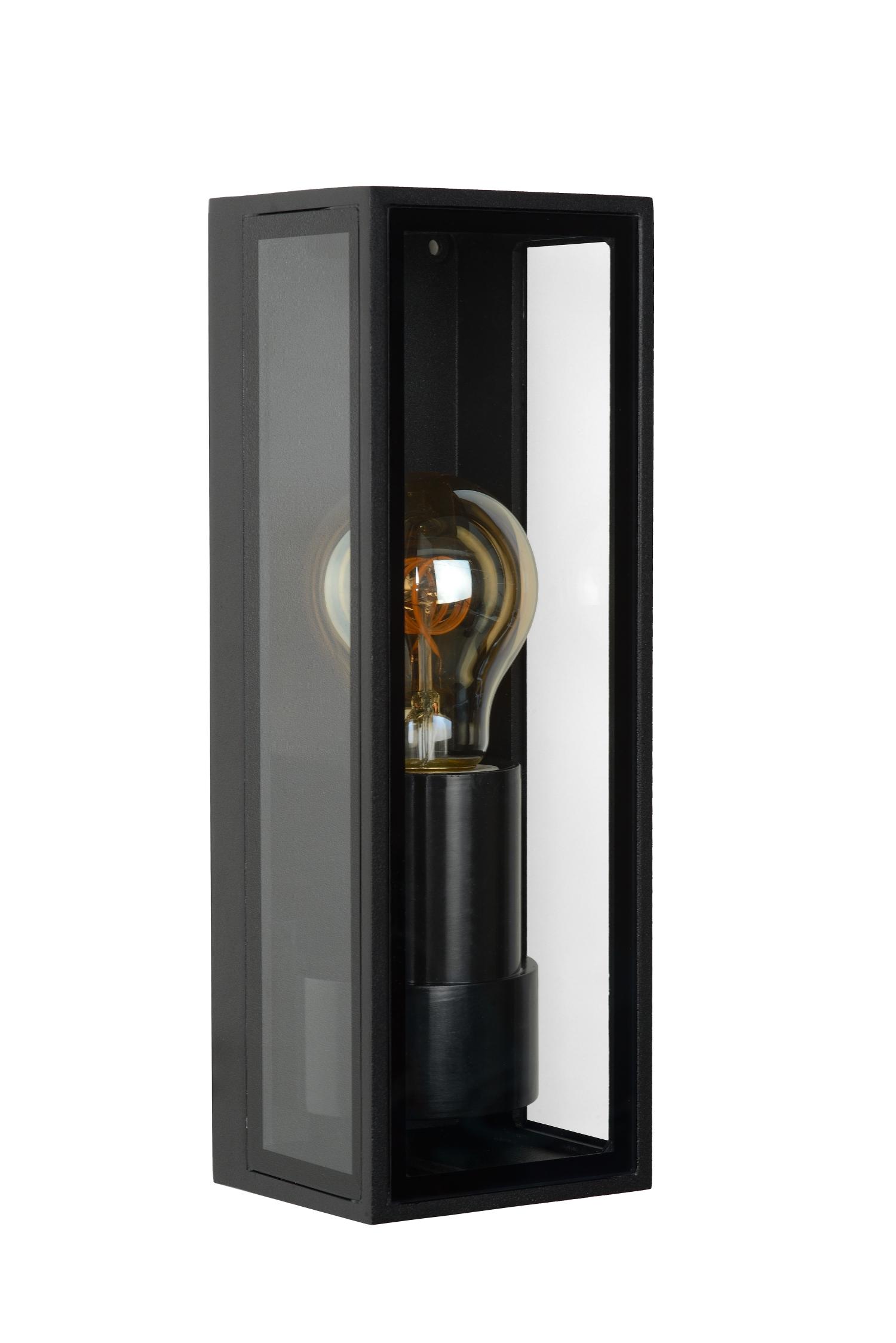 Dukan Outdoor Lights - Matt Black/Clear Glass
