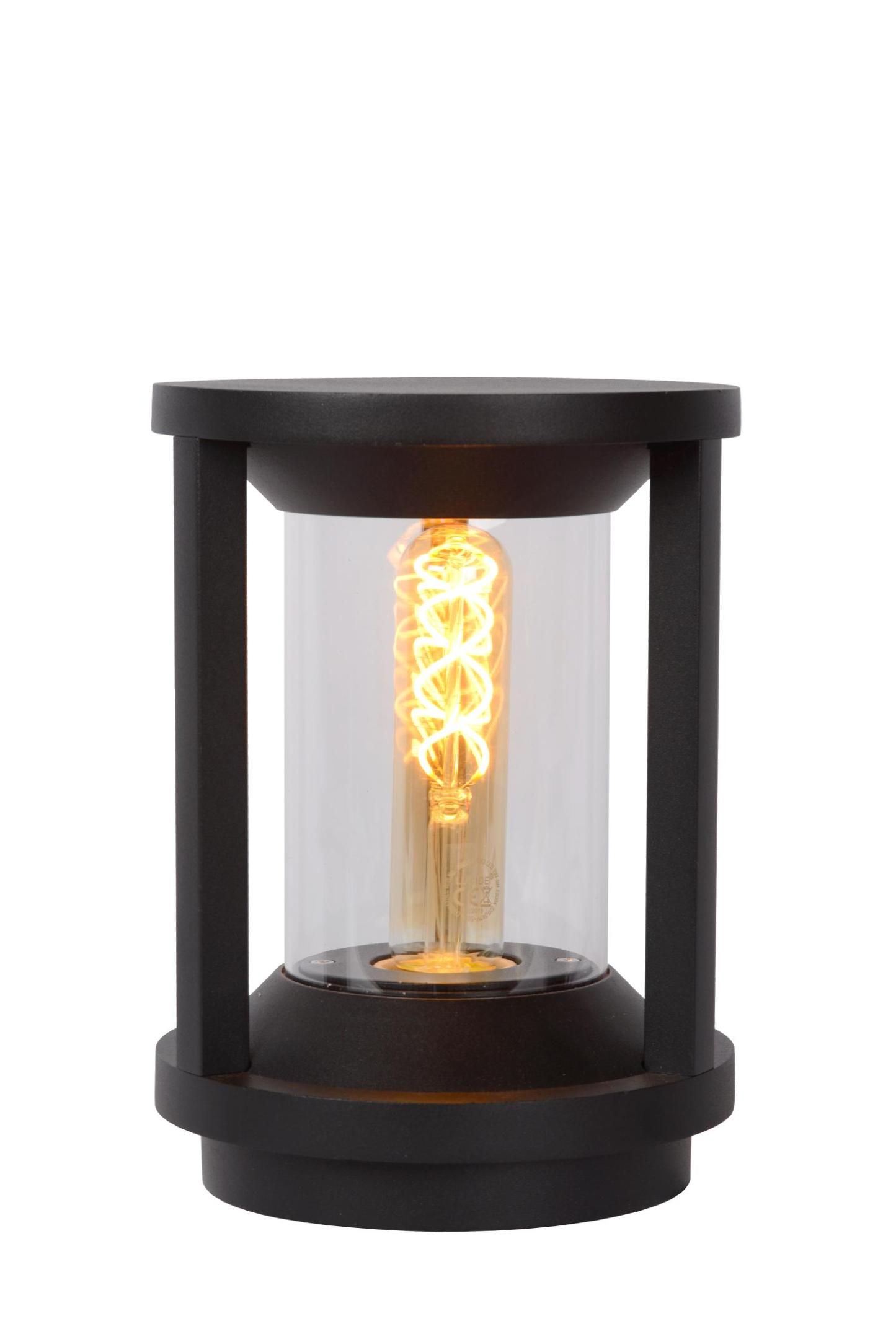 Cadix Outdoor Lights - Matt Black/Clear Glass