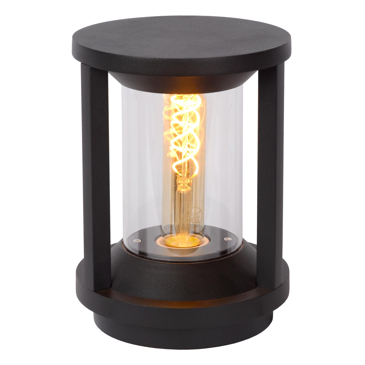 Cadix Outdoor Lights - Matt Black/Clear Glass