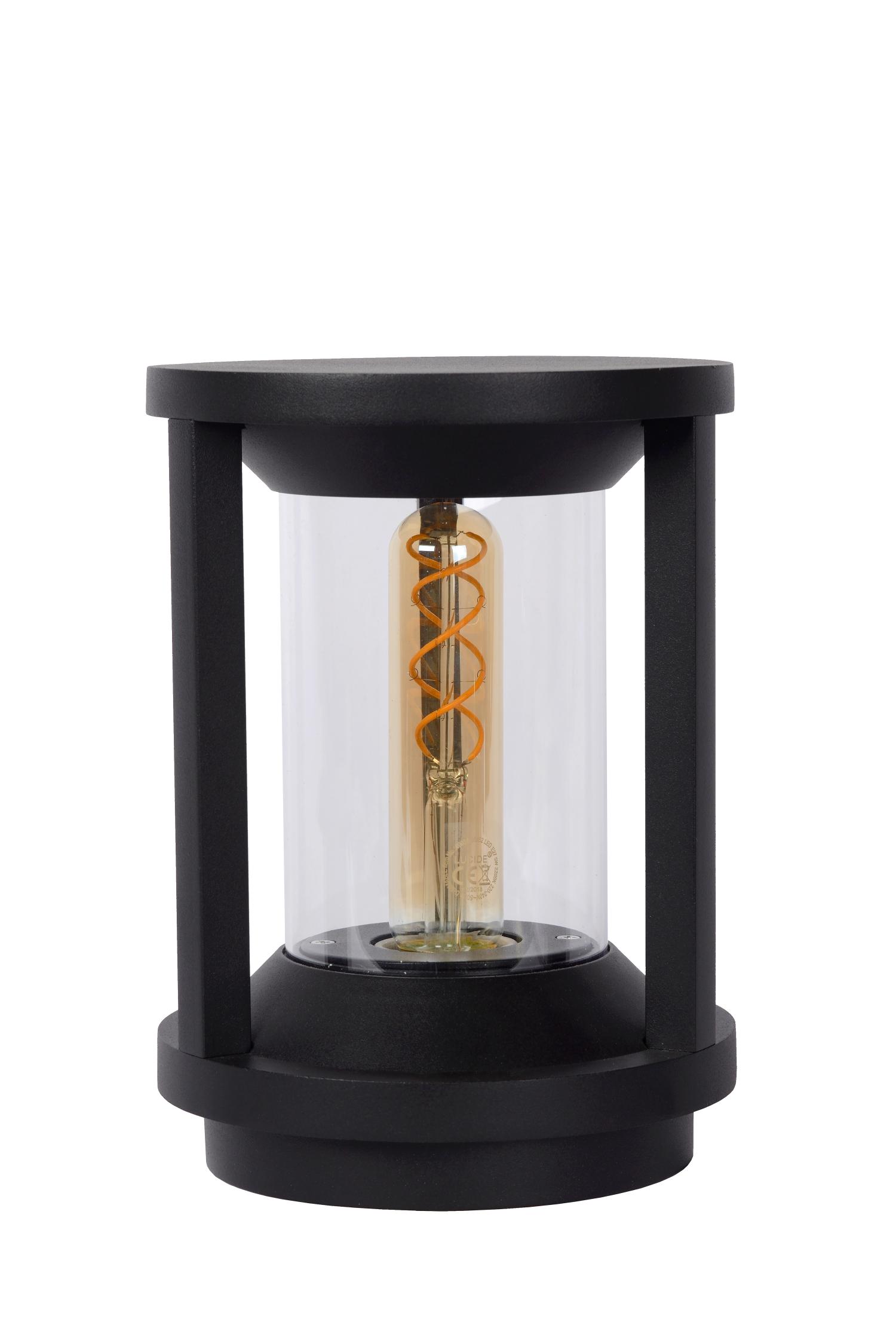 Cadix Outdoor Lights - Matt Black/Clear Glass