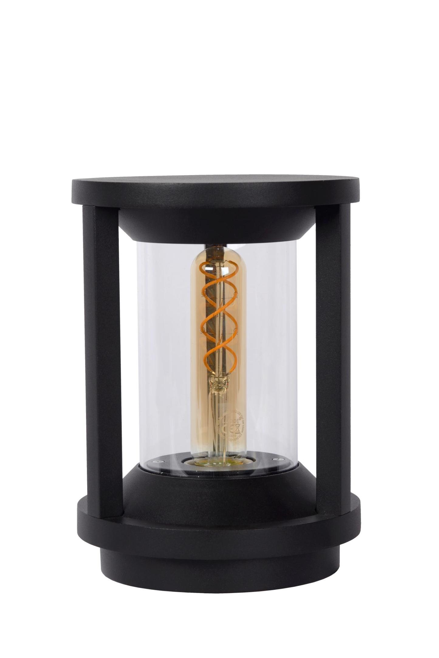 Cadix Outdoor Lights - Matt Black/Clear Glass