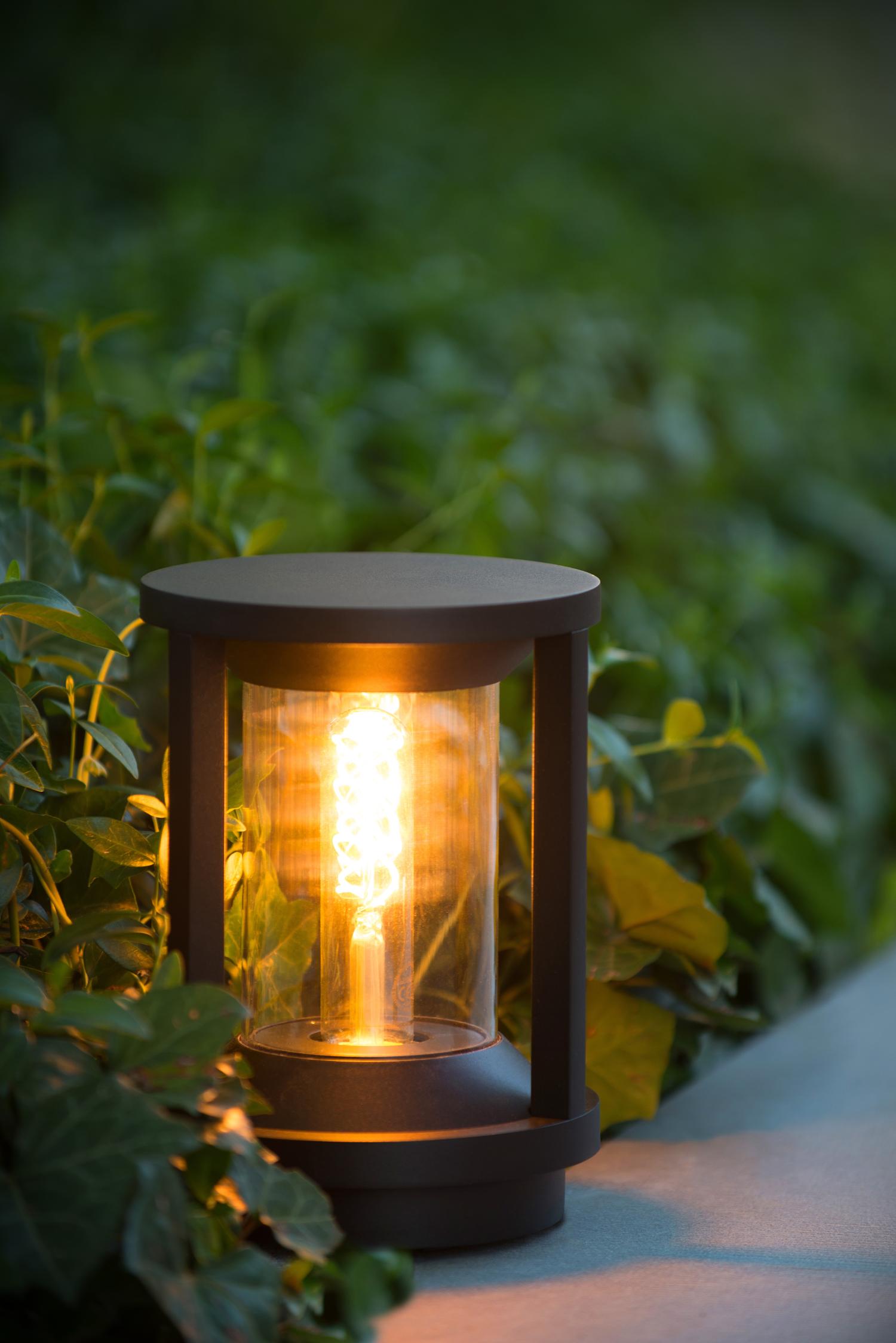Cadix Outdoor Lights - Matt Black/Clear Glass