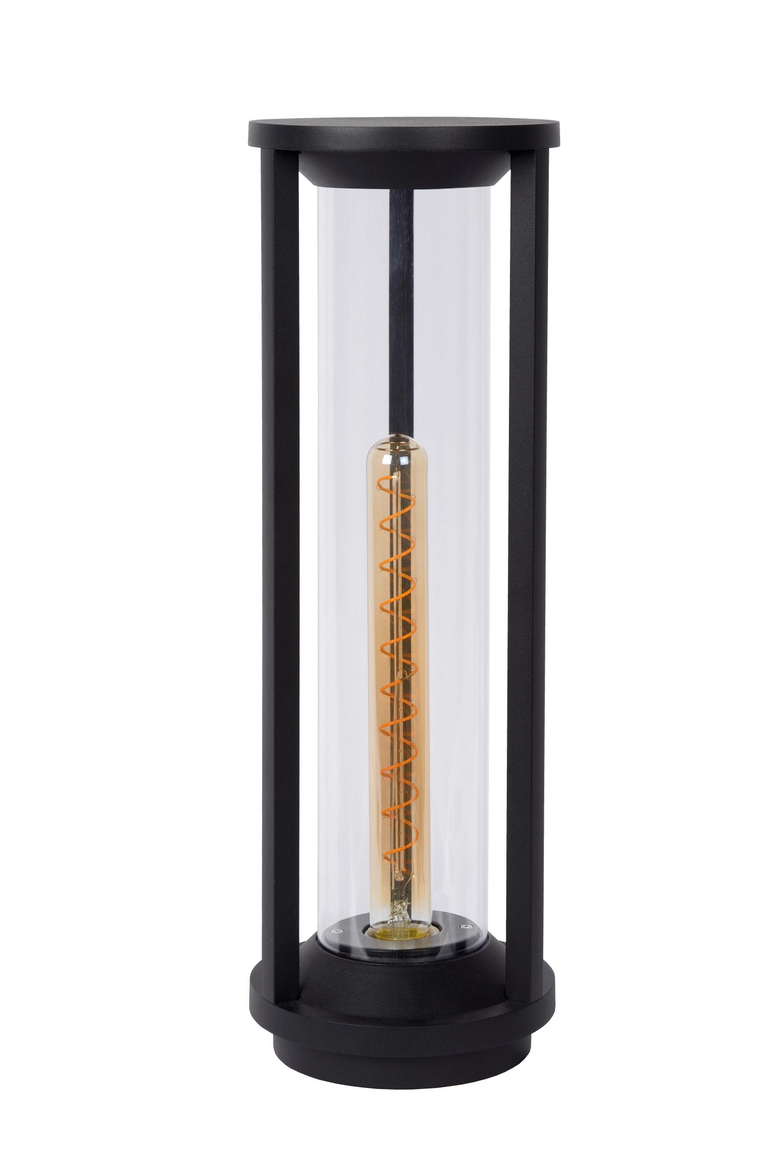 Cadix Outdoor Lights - Matt Black/Clear Glass