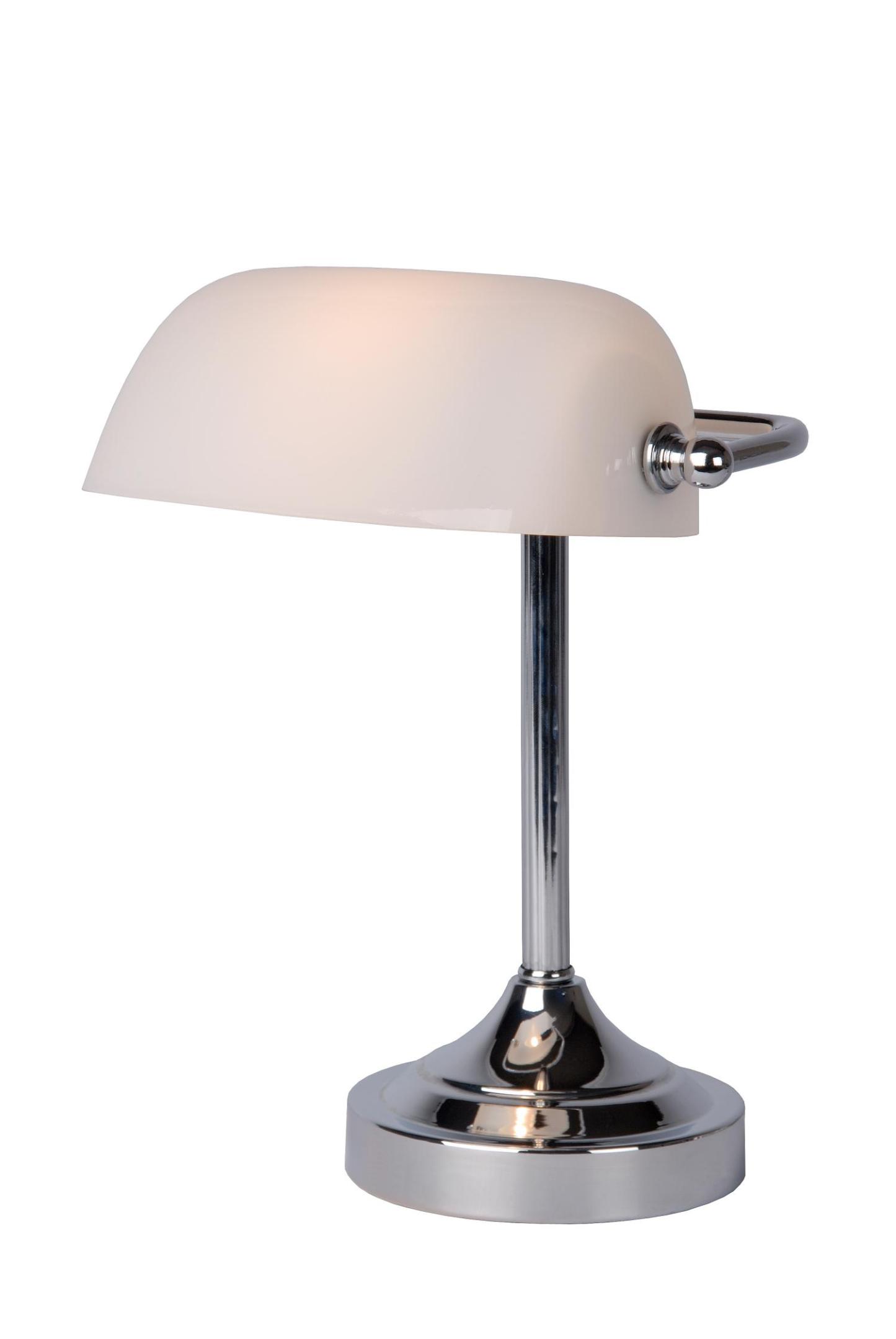 Banker Table Lamp - Antique Brass/Lime Green