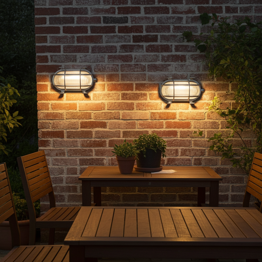 Ceyra Outdoor Wall Light With Bars -210mm Width