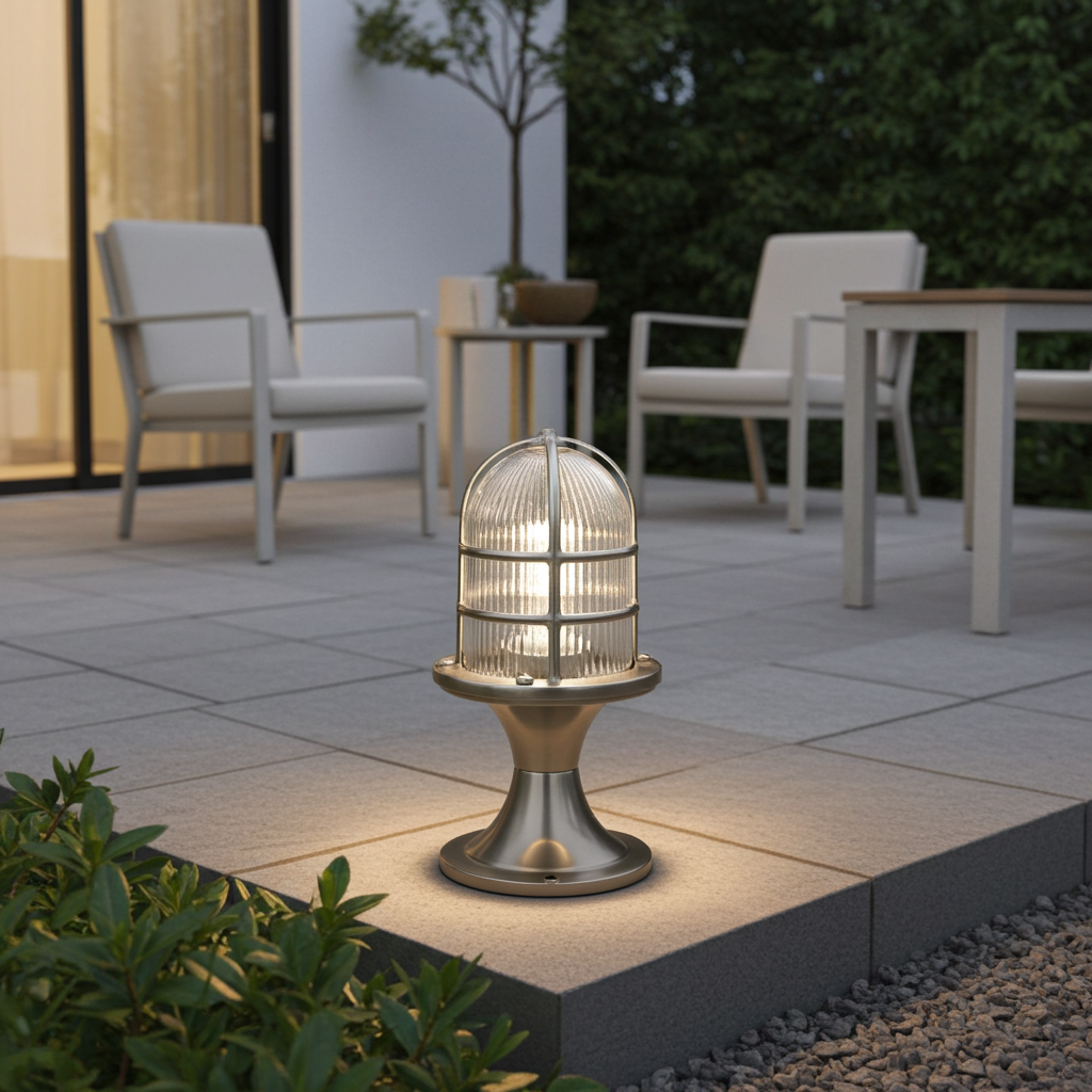 Ebro Outdoor Pedestal Light - 300mm Height
