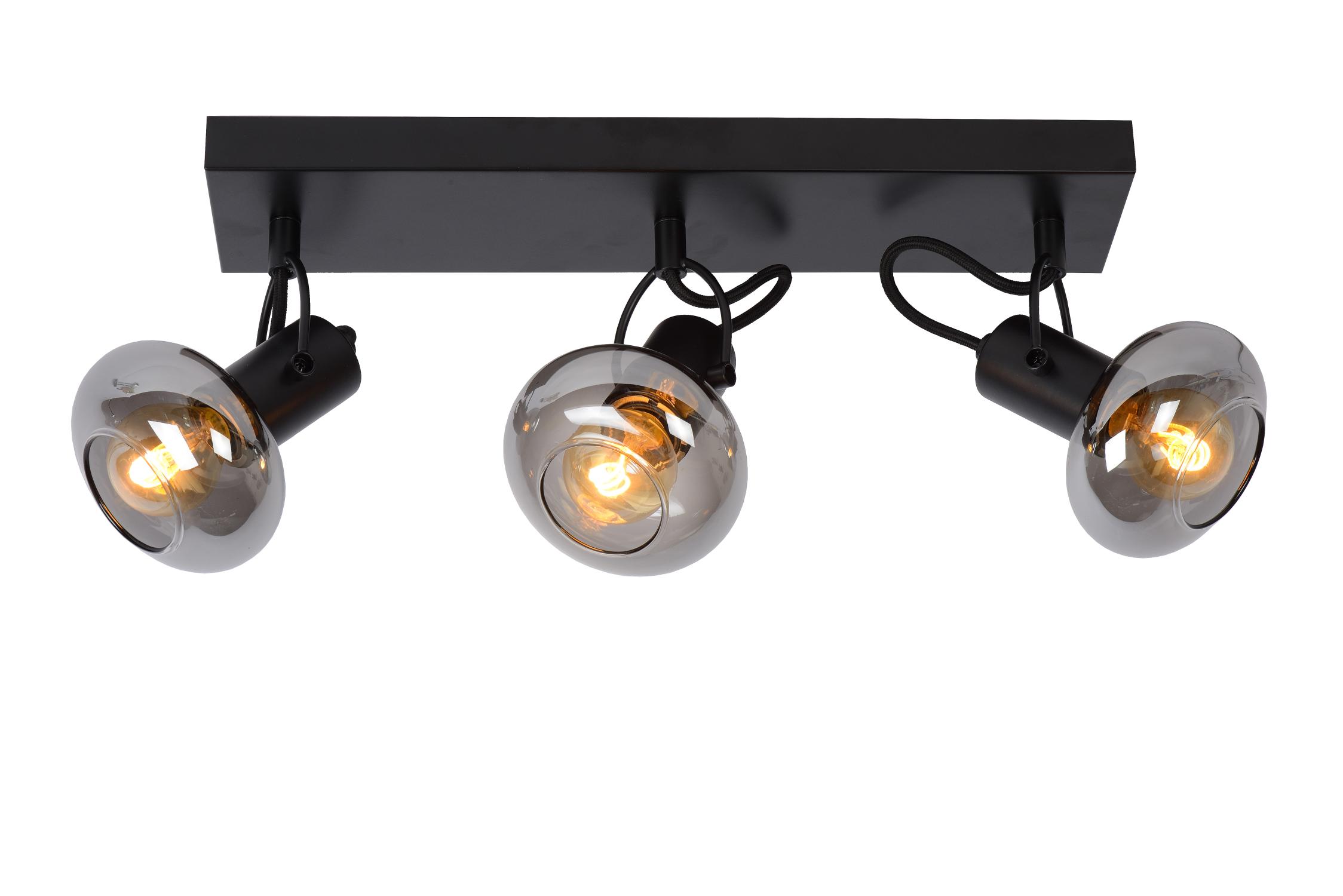 Madee Ceiling Lights - Matt Black/Smoked Grey