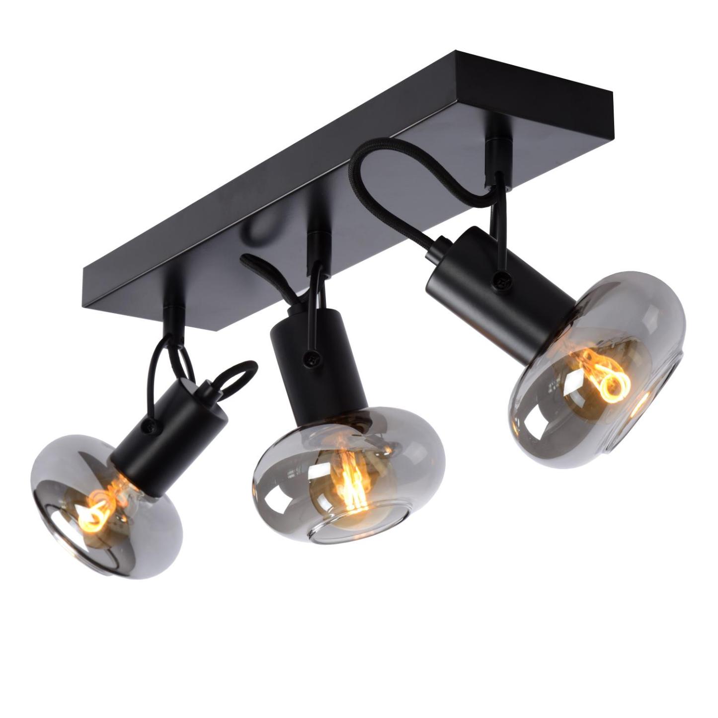 Madee Ceiling Lights - Matt Black/Smoked Grey