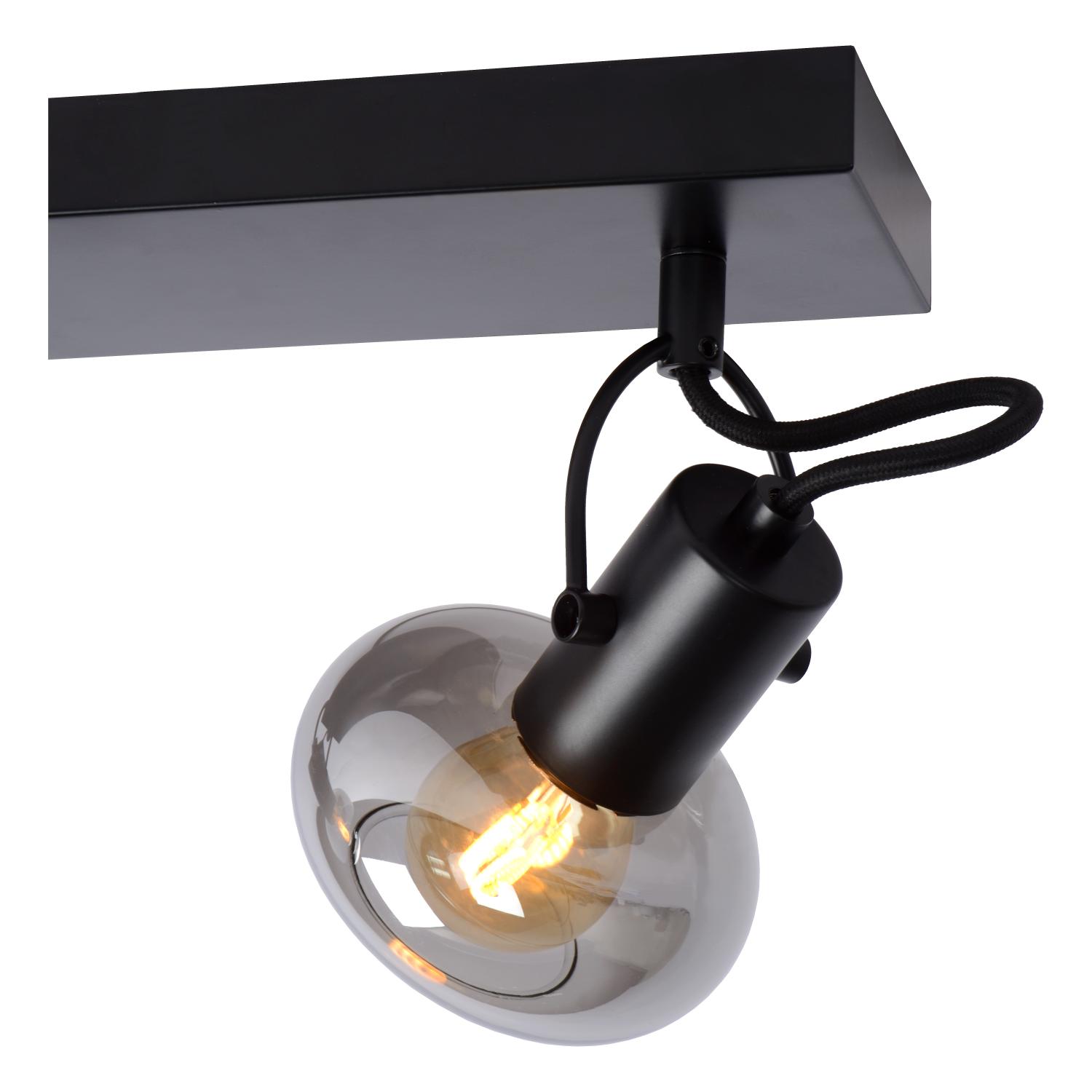 Madee Ceiling Lights - Matt Black/Smoked Grey