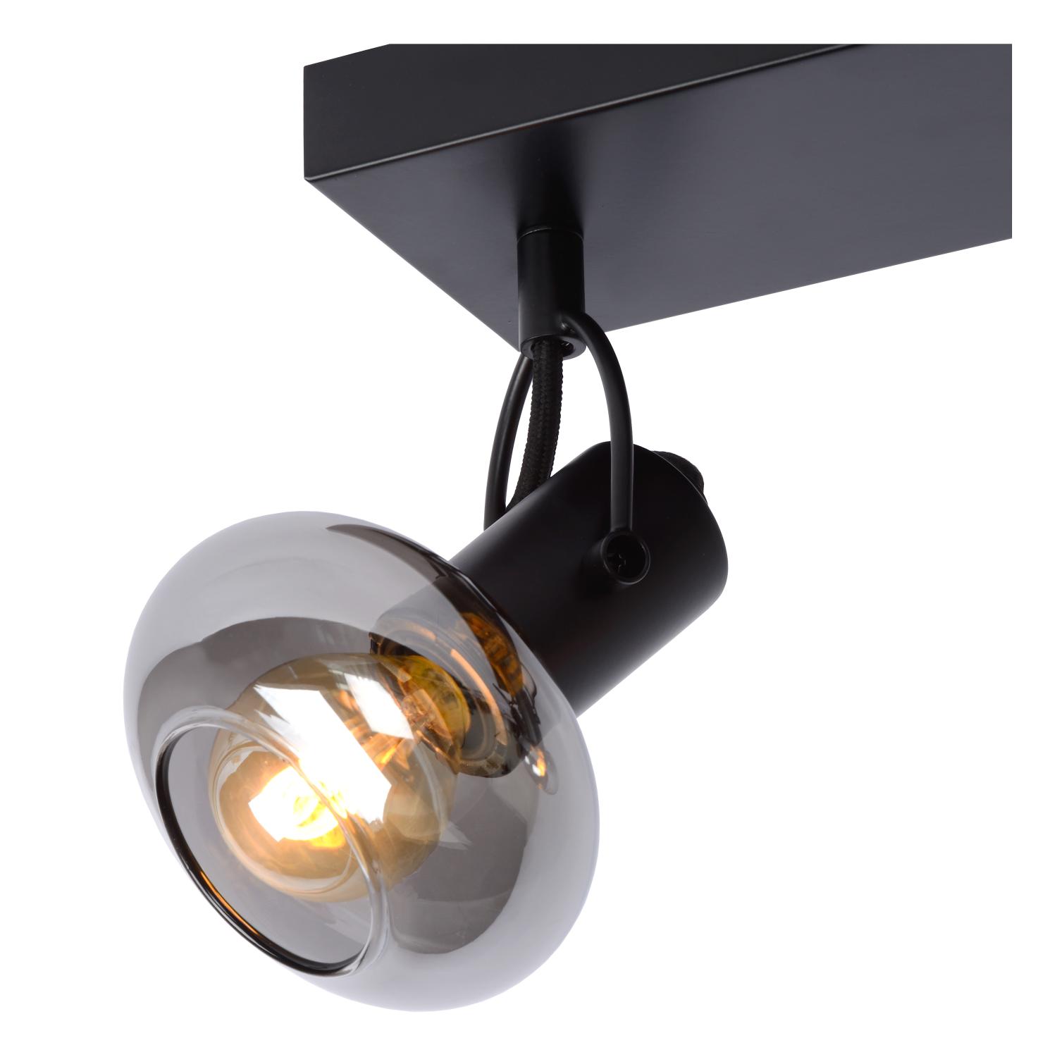 Madee Ceiling Lights - Matt Black/Smoked Grey