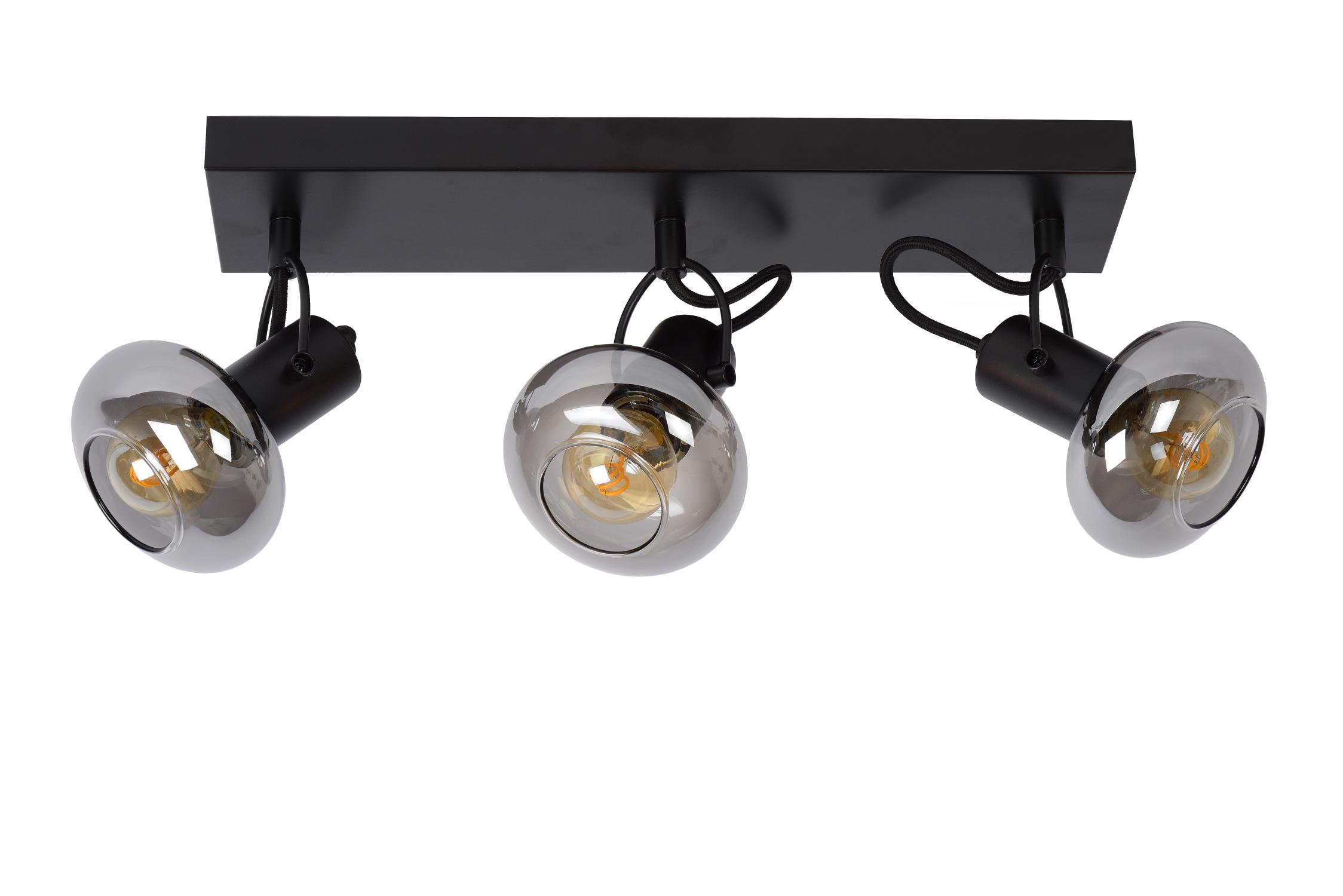 Madee Ceiling Lights - Matt Black/Smoked Grey