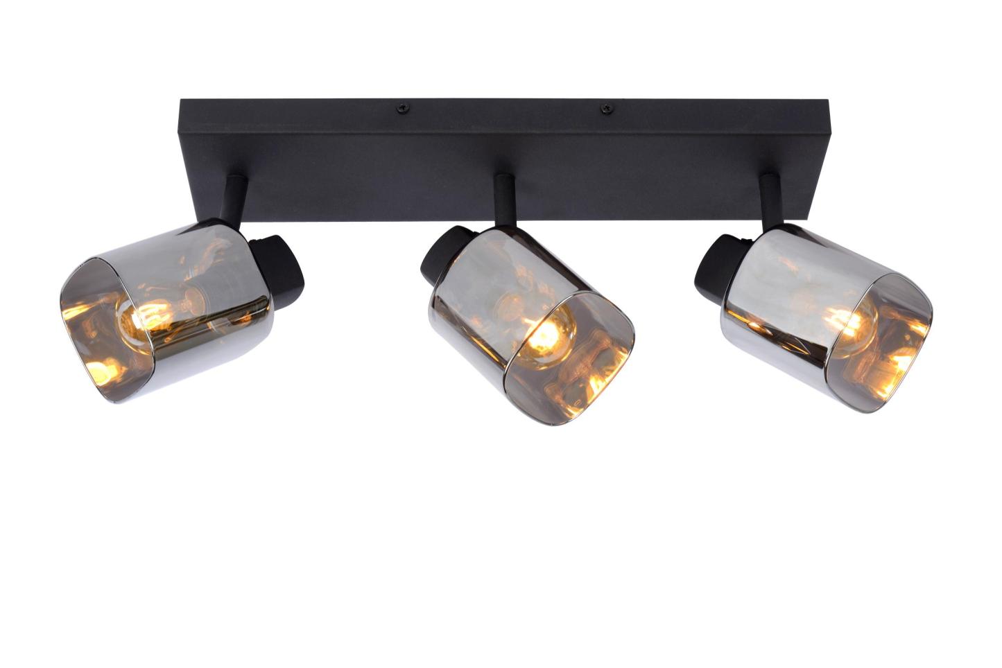 Alion Ceiling Lights - Matt Black/Smoked Grey