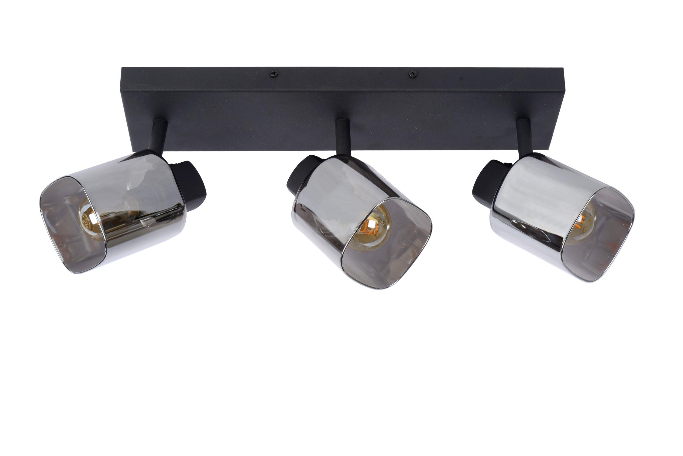 Alion Ceiling Lights - Matt Black/Smoked Grey