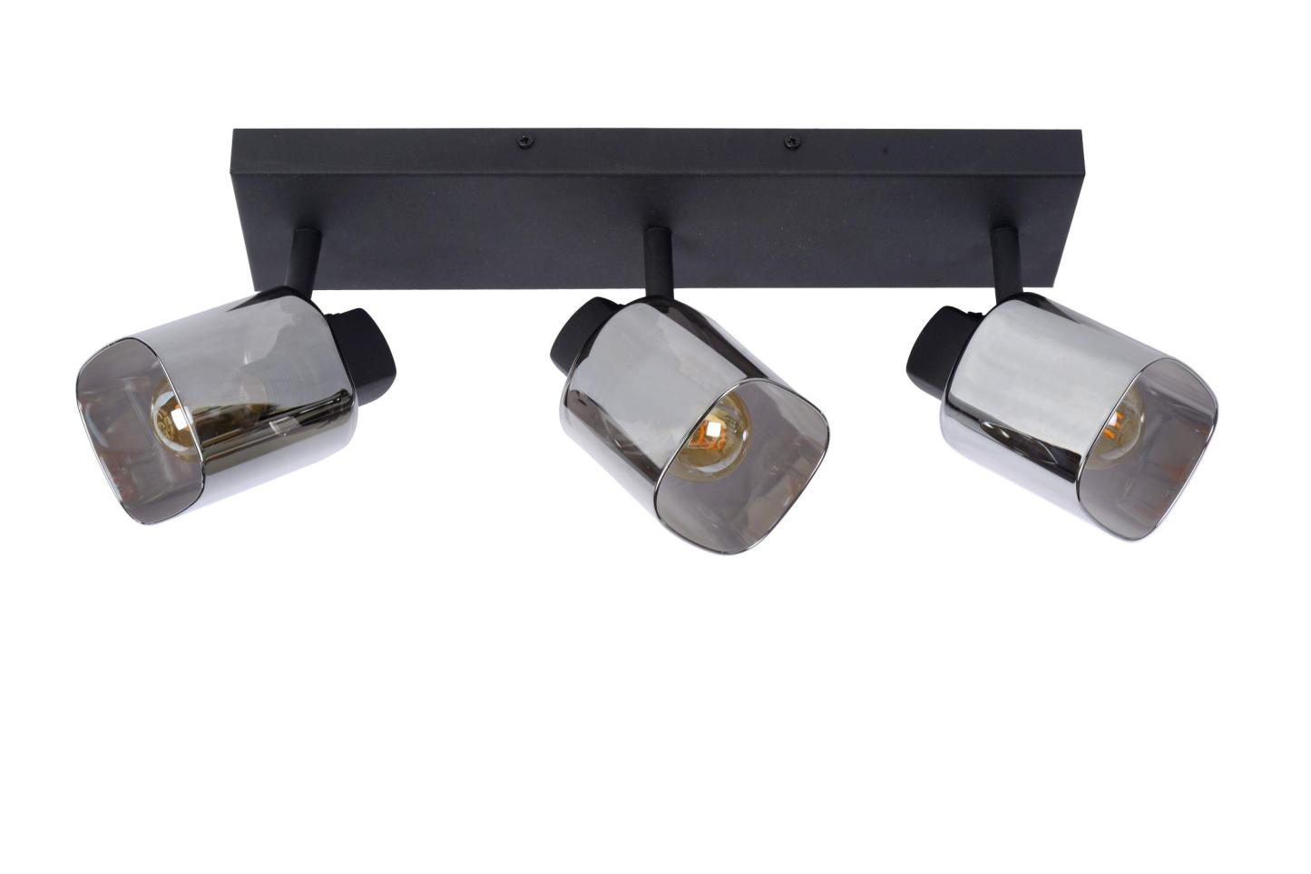 Alion Ceiling Lights - Matt Black/Smoked Grey