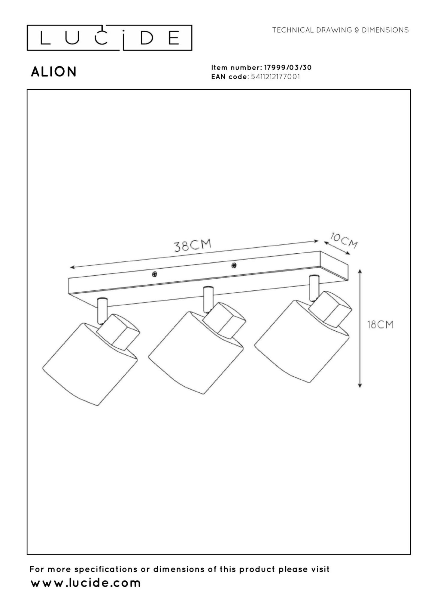 Alion Ceiling Lights - Matt Black/Smoked Grey