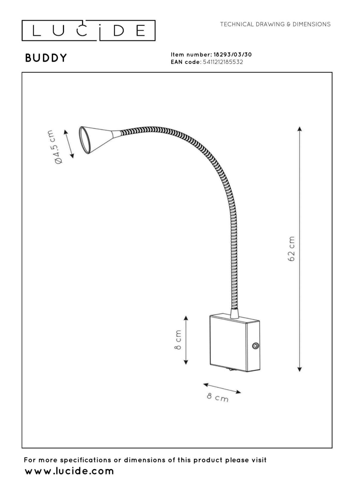 Buddy Wall Lights - Matt Black/Clear Glass