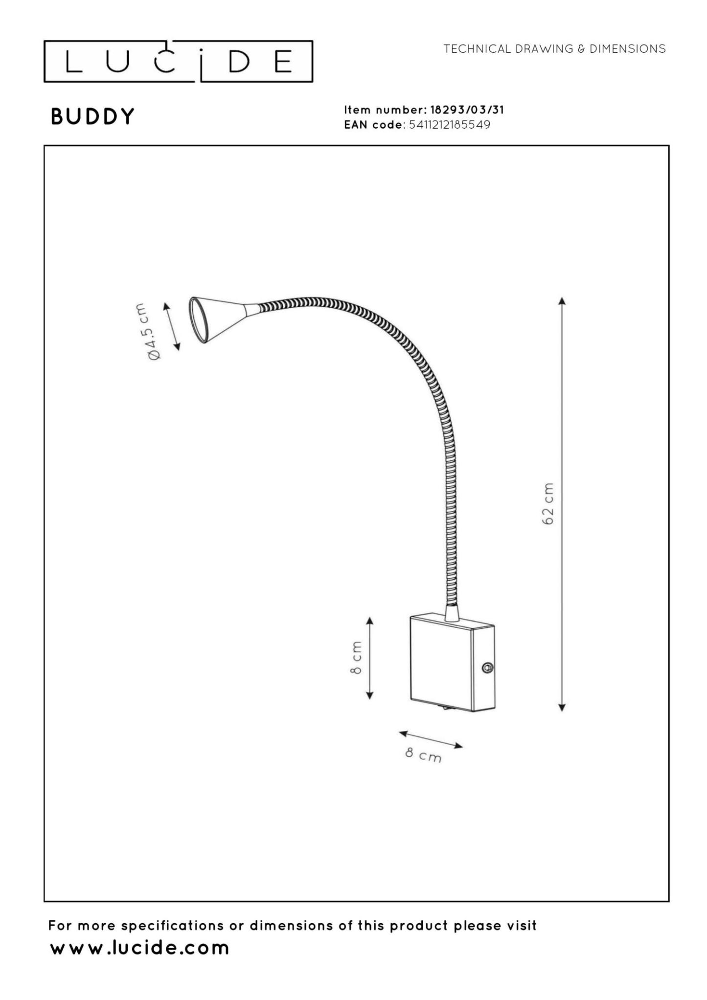 Buddy Wall Lights - Matt Black/Clear Glass