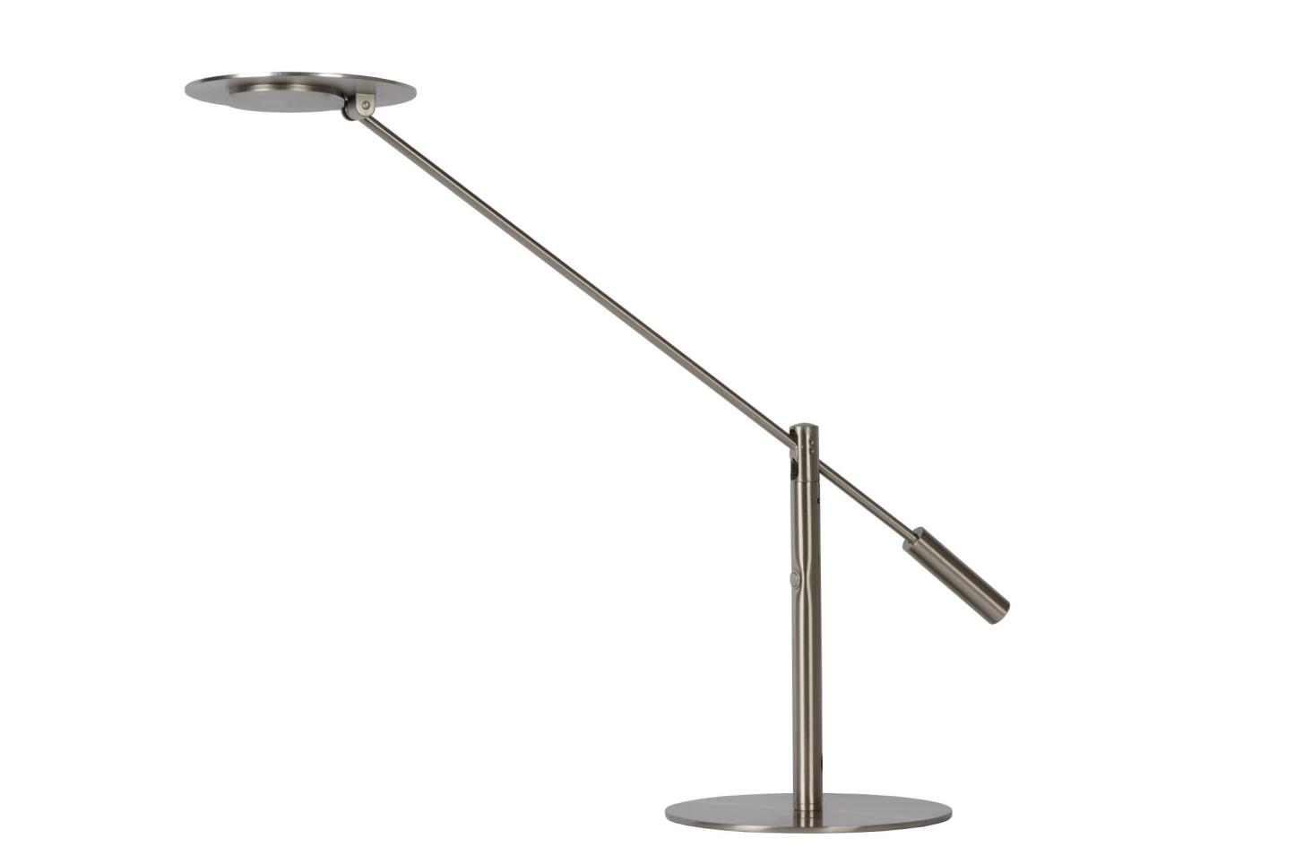 Anselmo Table Lamp - Satin Chrome/Opal