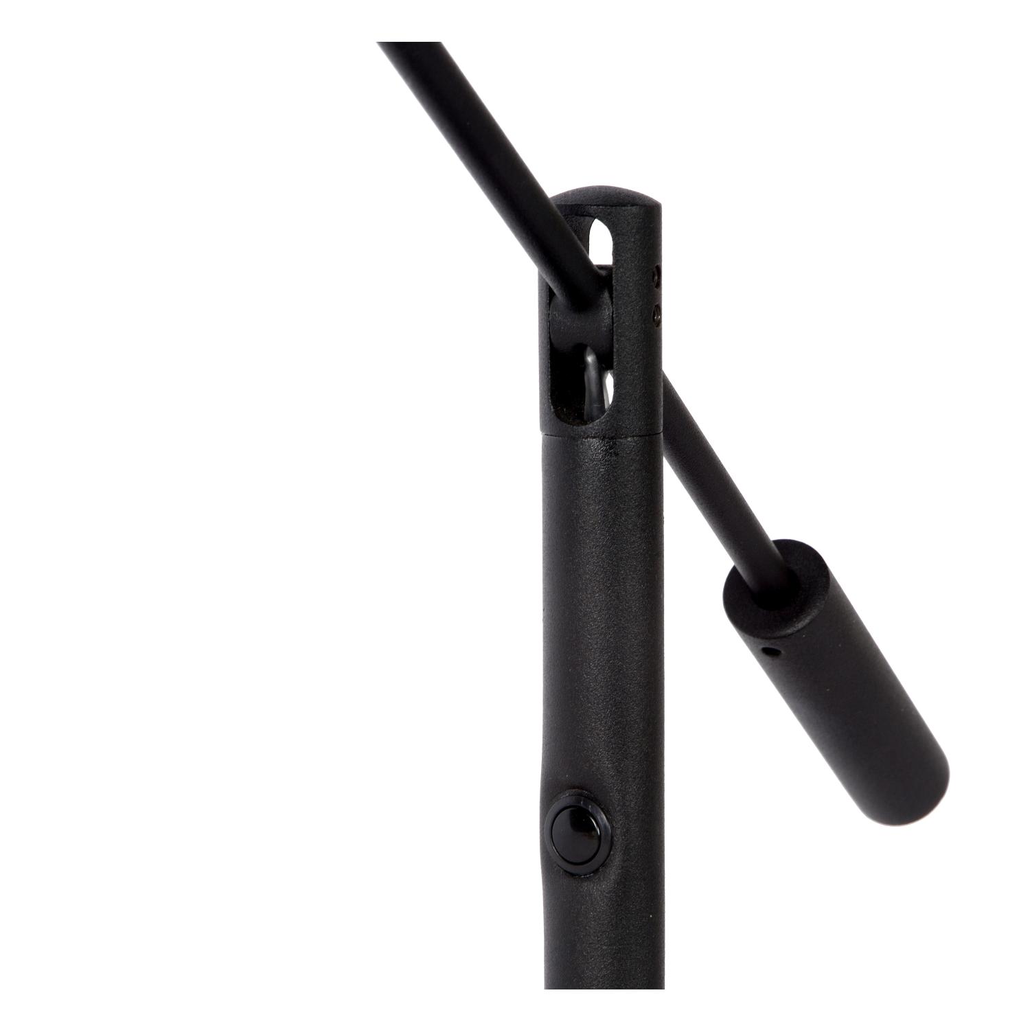 Anselmo Table Lamp - Satin Chrome/Opal