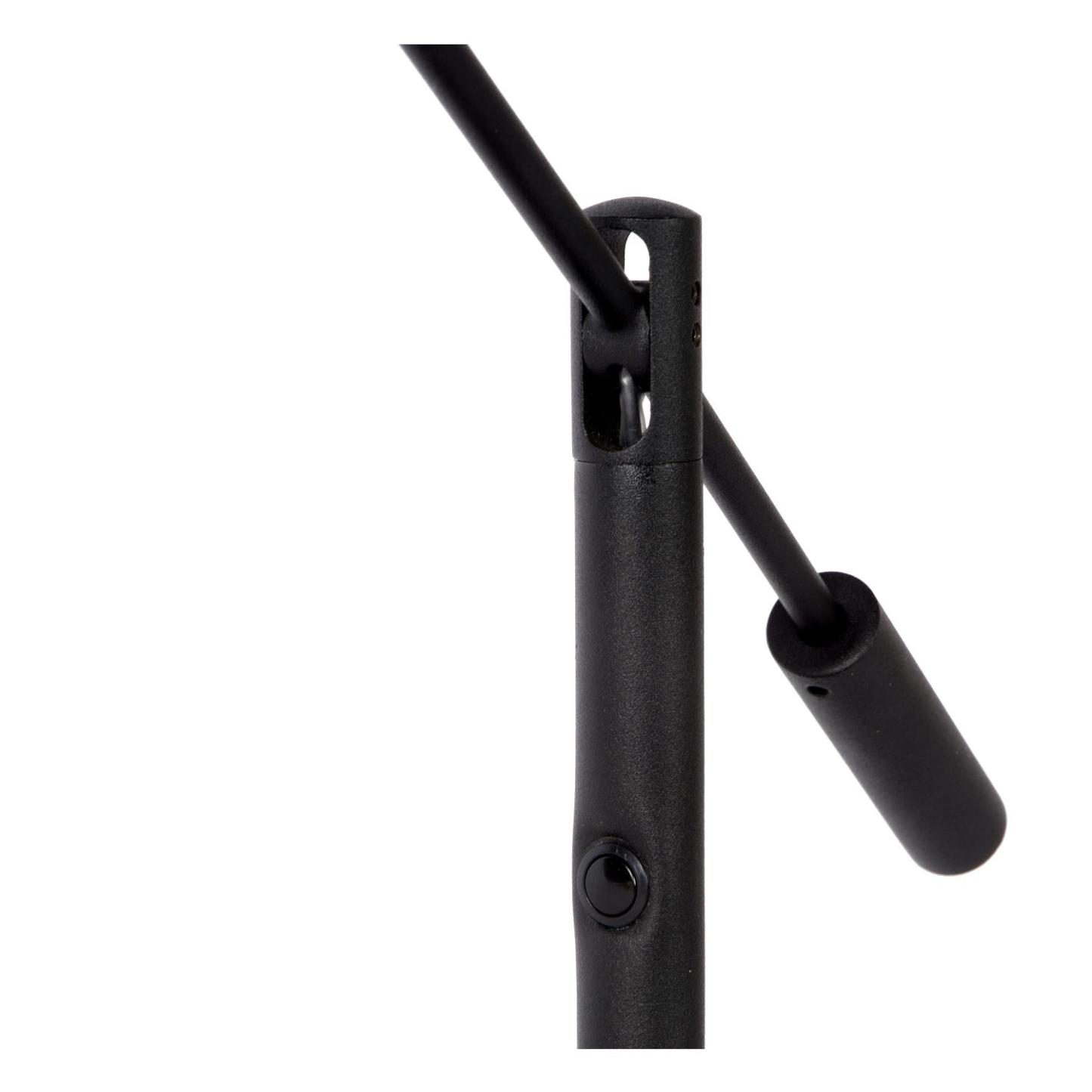 Anselmo Table Lamp - Satin Chrome/Opal