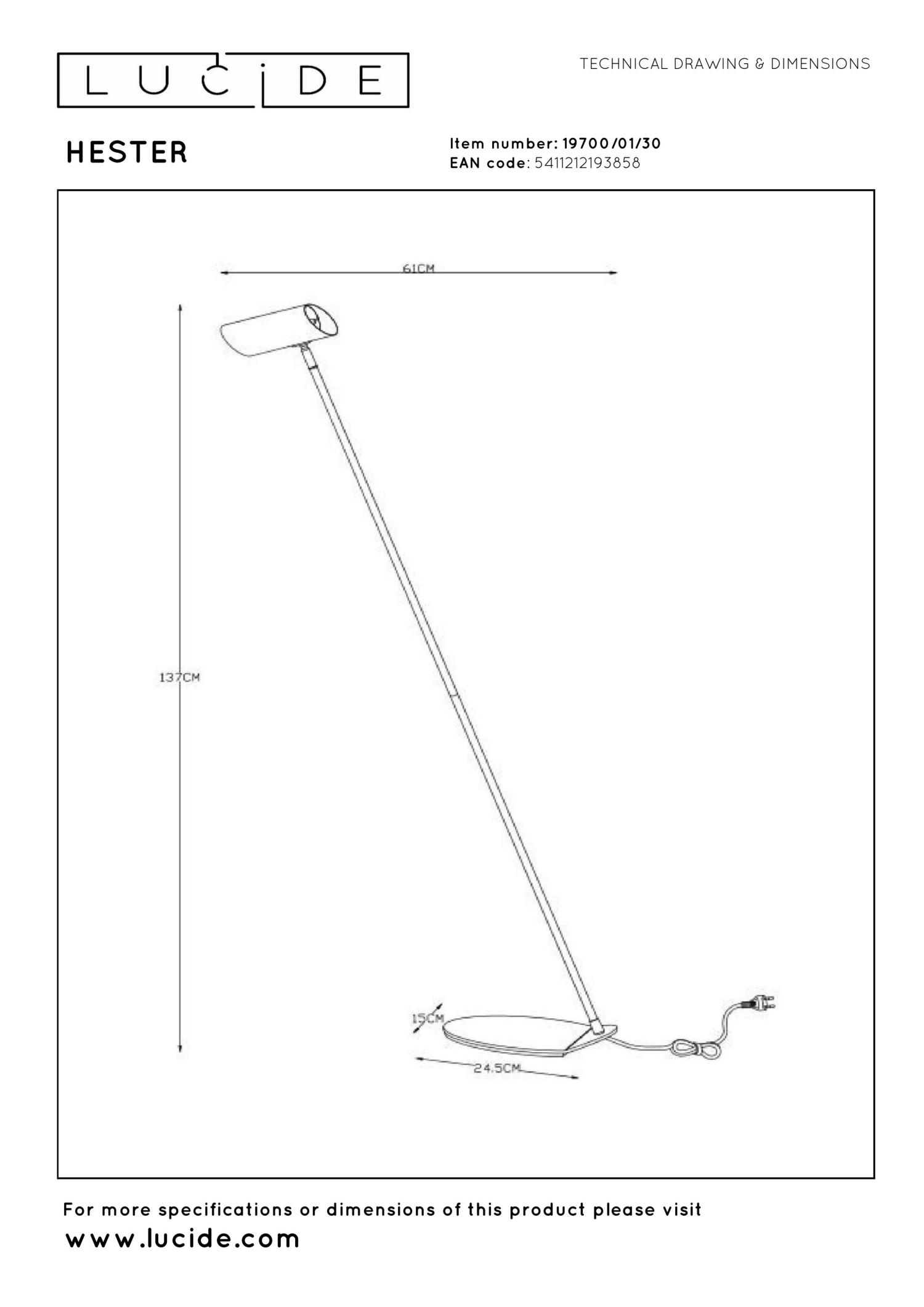 Hester Floor Lamp - Anthracite