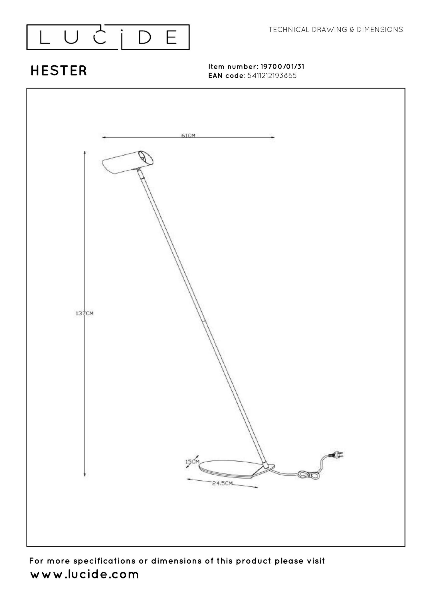 Hester Floor Lamp - Anthracite