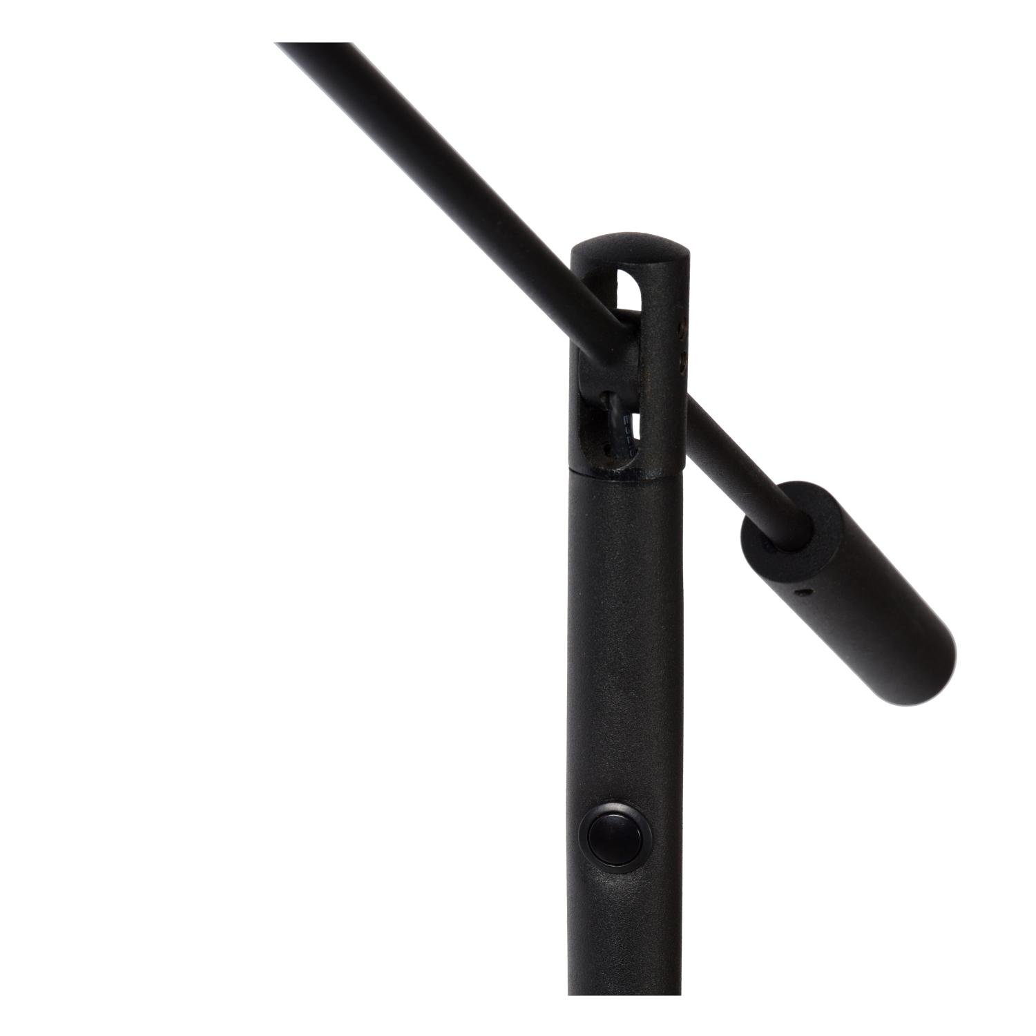 Anselmo Floor Lamp - Satin Chrome/Opal