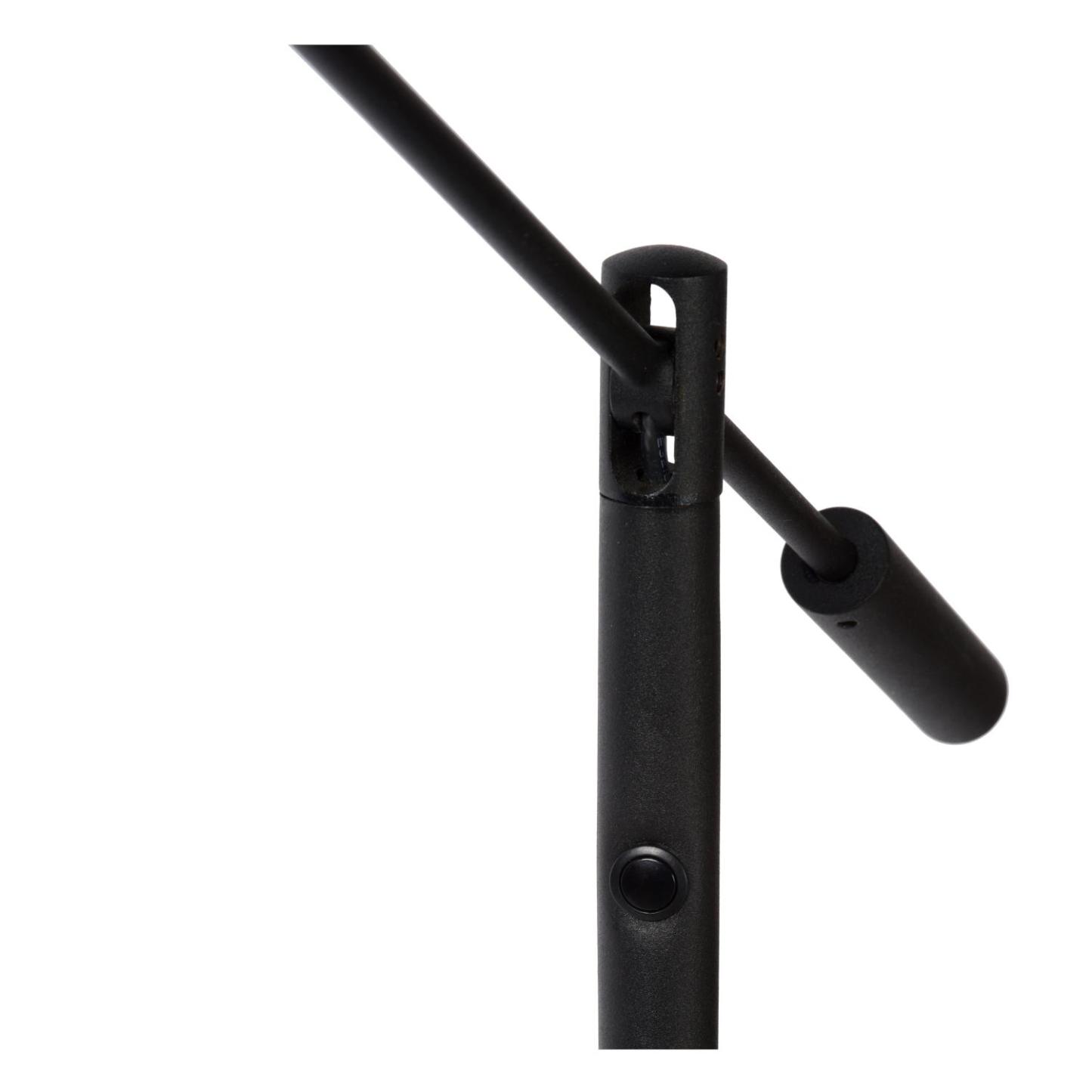 Anselmo Floor Lamp - Satin Chrome/Opal