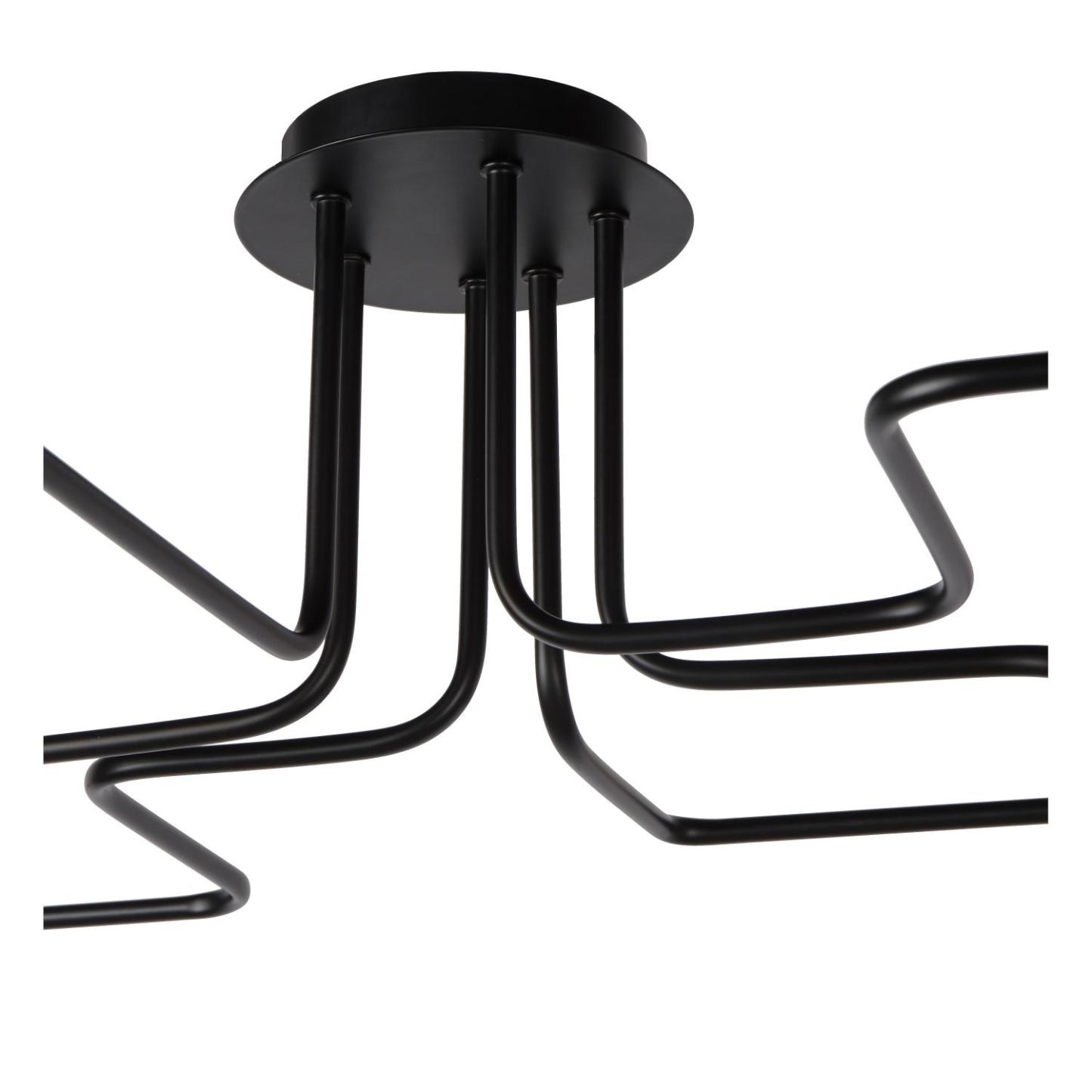 Lester Ceiling Lights - Matt Black - 1000mm Wide