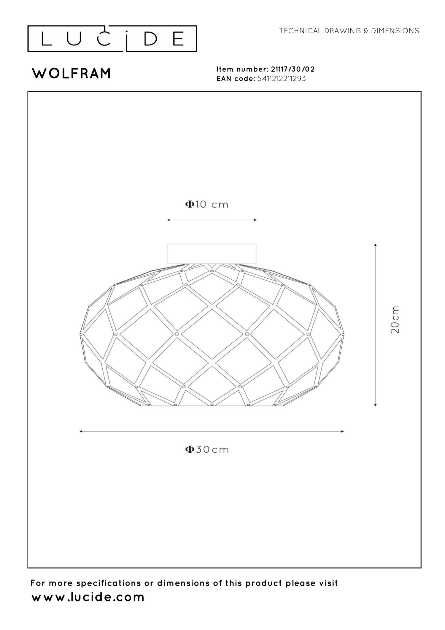 Wolfram Ceiling Lights - Matt Gold