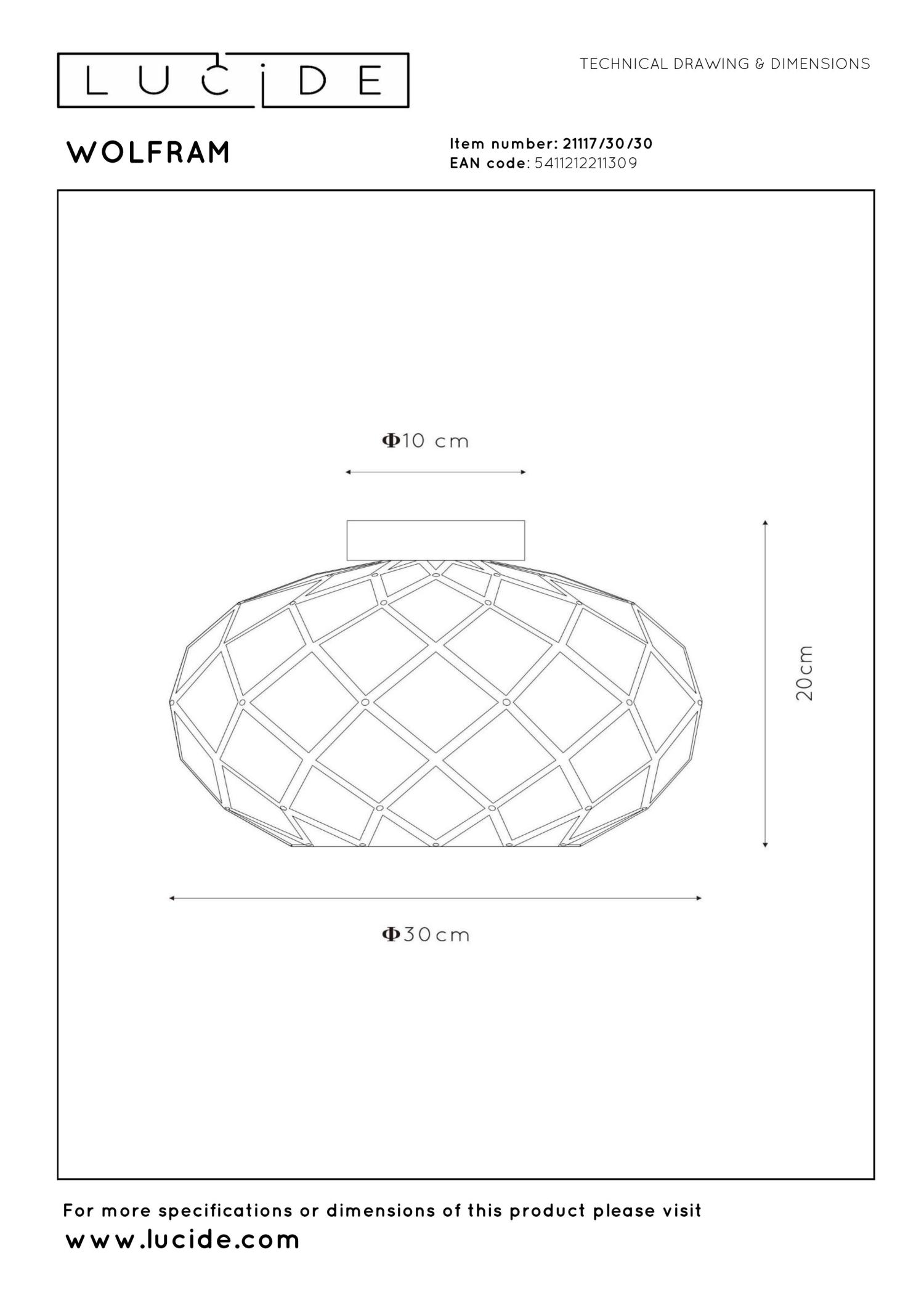Wolfram Ceiling Lights - Matt Gold