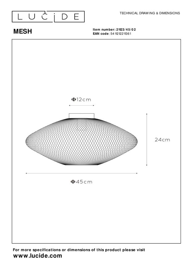 Mesh Ceiling Lights - Matt Gold