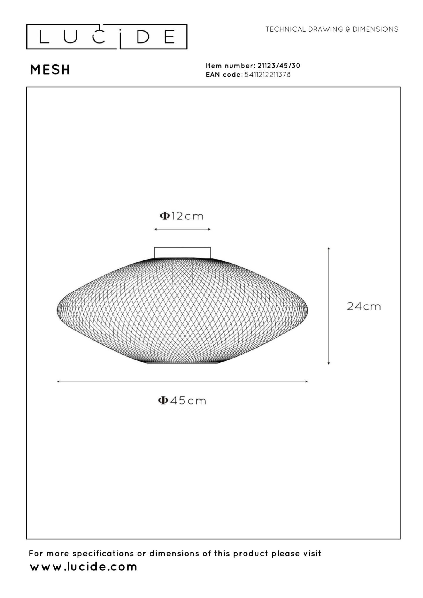 Mesh Ceiling Lights - Matt Gold