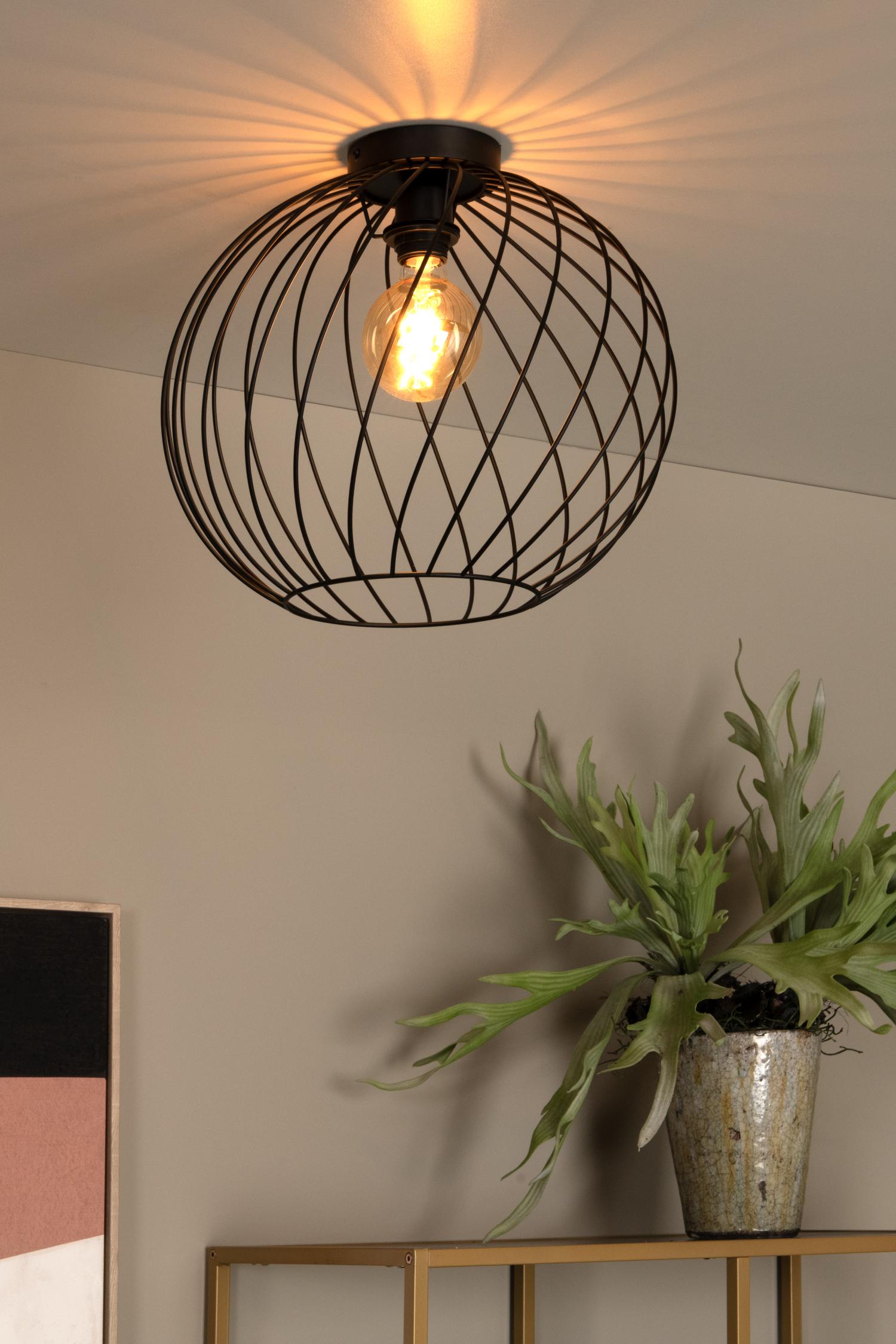 Danza Ceiling Lights - Matt Black/Polished Gold