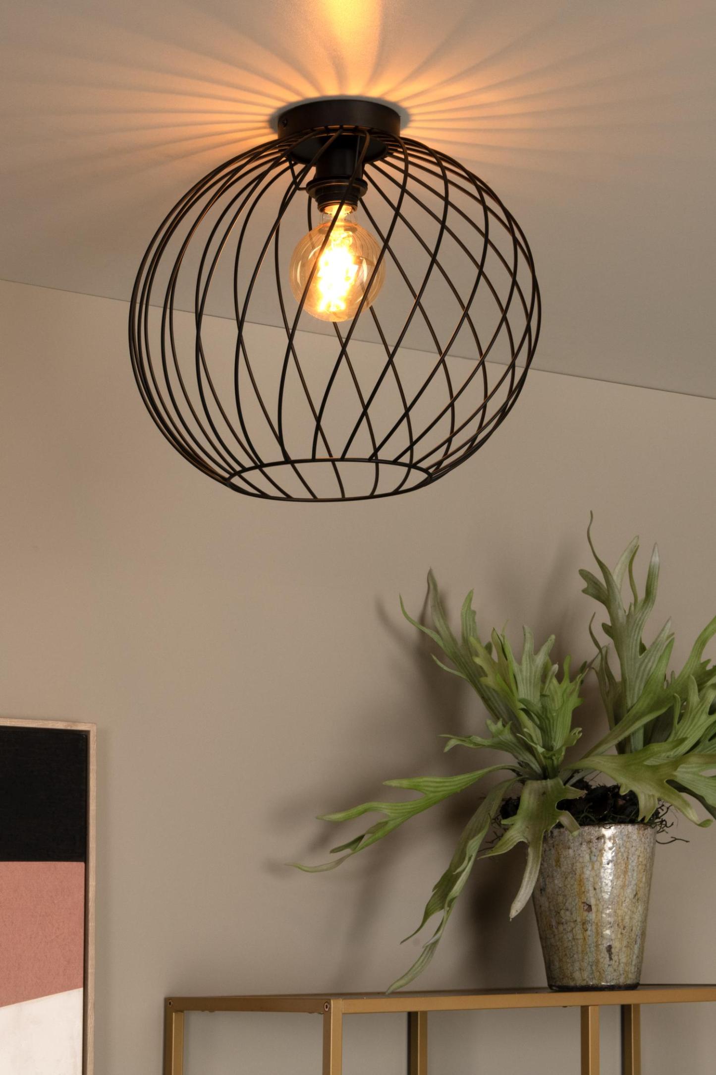 Danza Ceiling Lights - Matt Black/Polished Gold