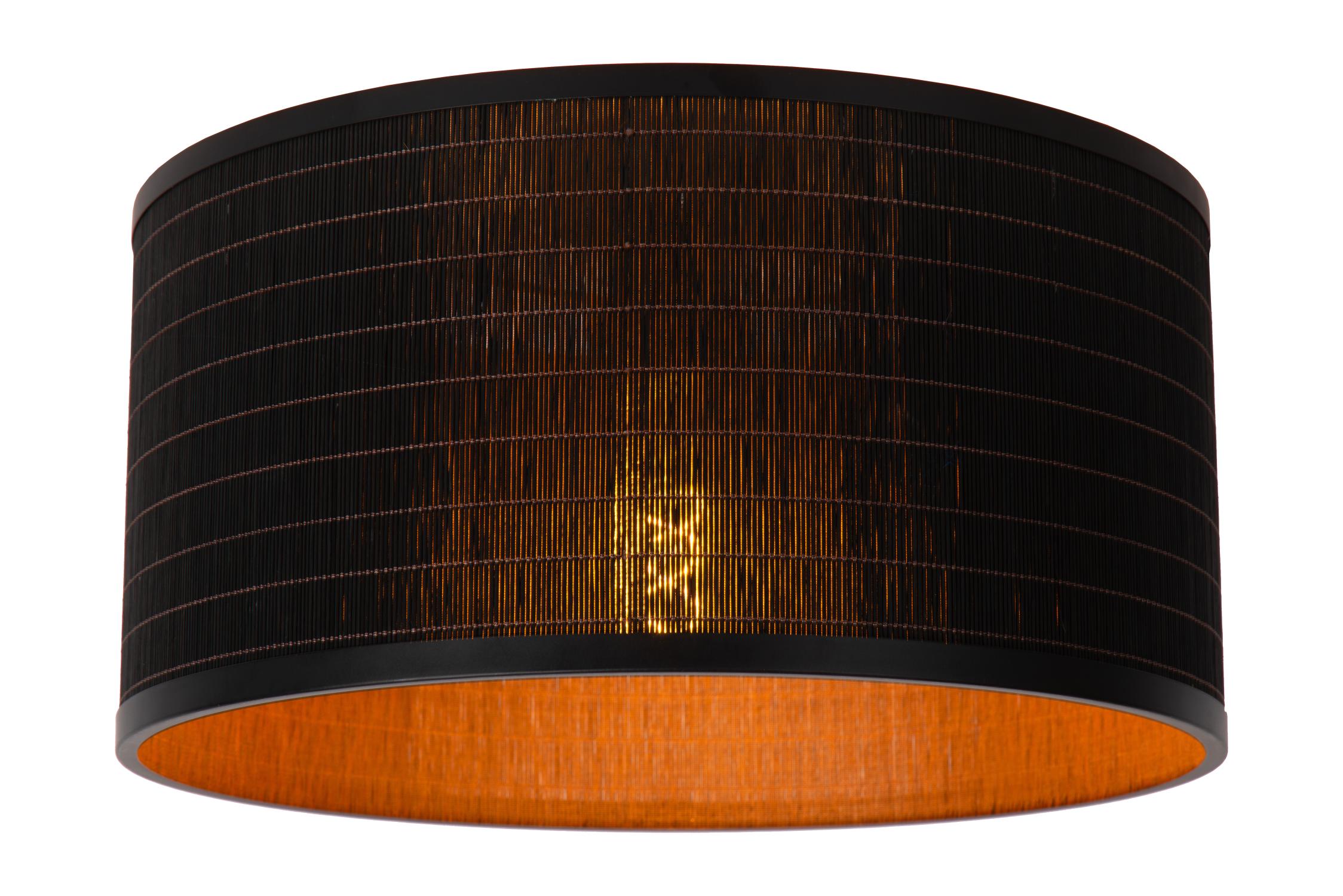 Tagalog Ceiling Lights - Matt Black/Black Rattan