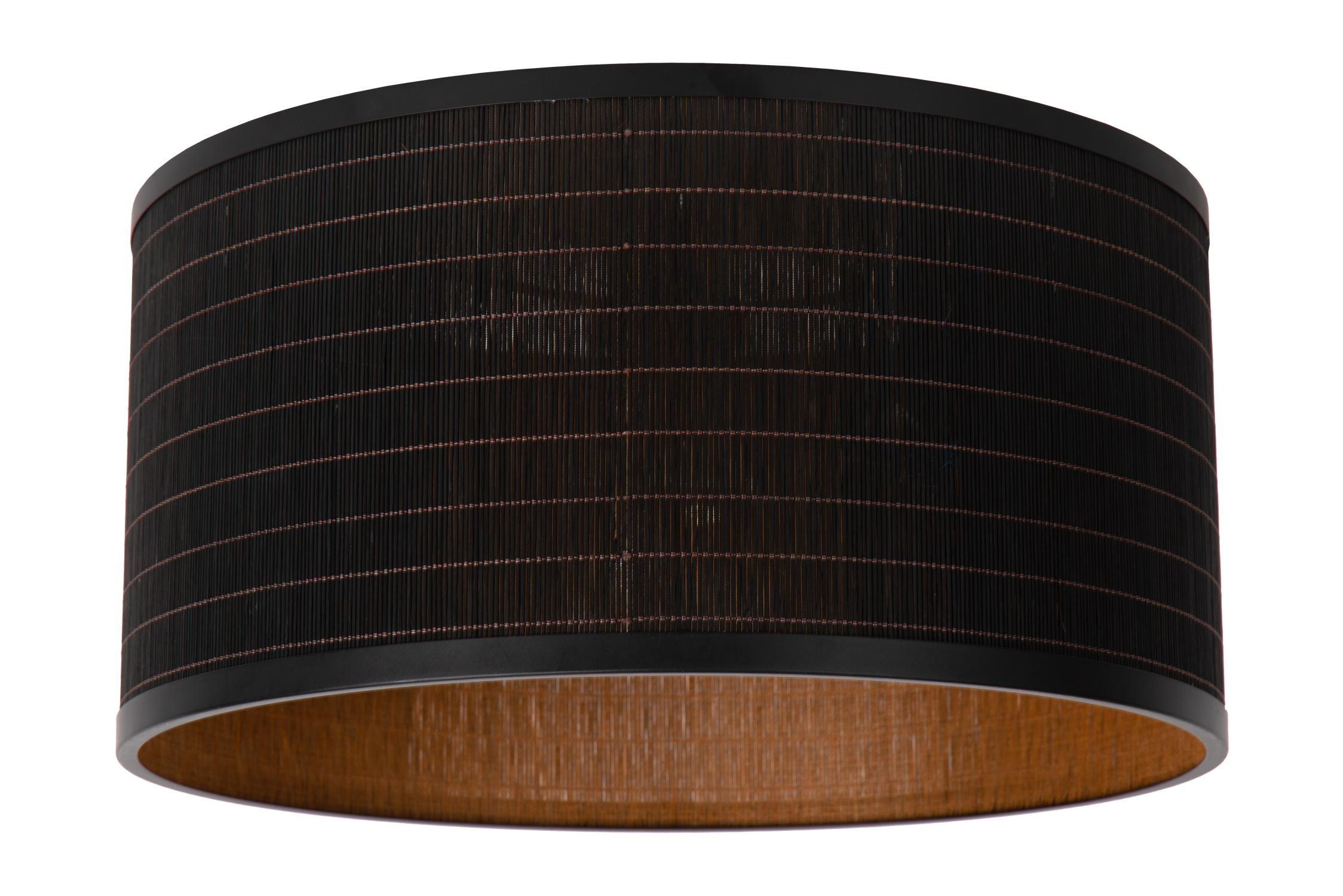 Tagalog Ceiling Lights - Matt Black/Black Rattan