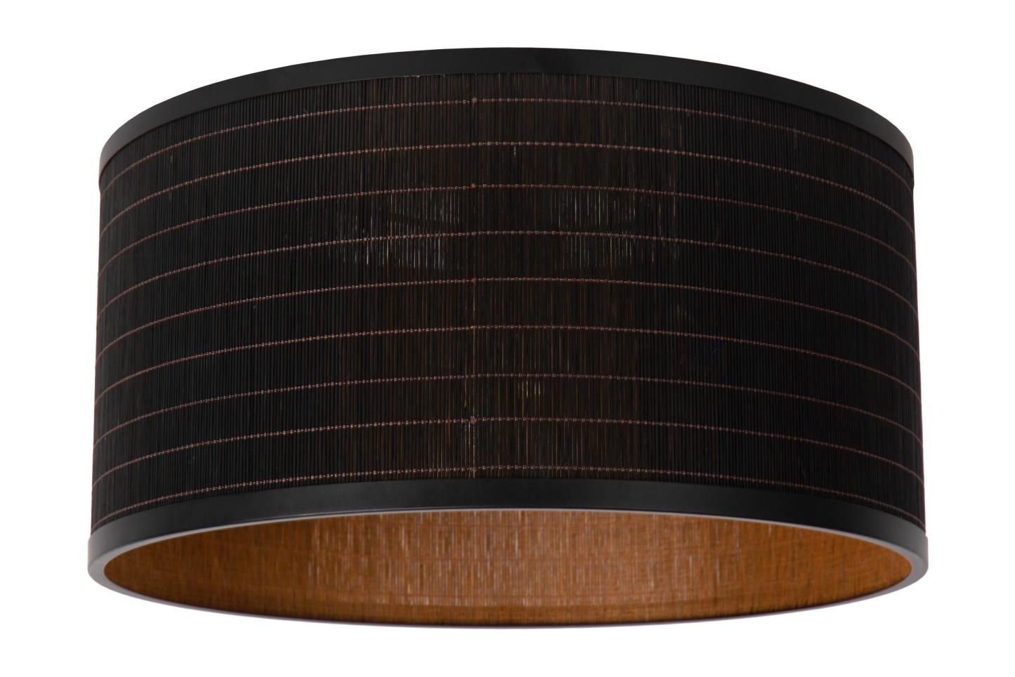 Tagalog Ceiling Lights - Matt Black/Black Rattan